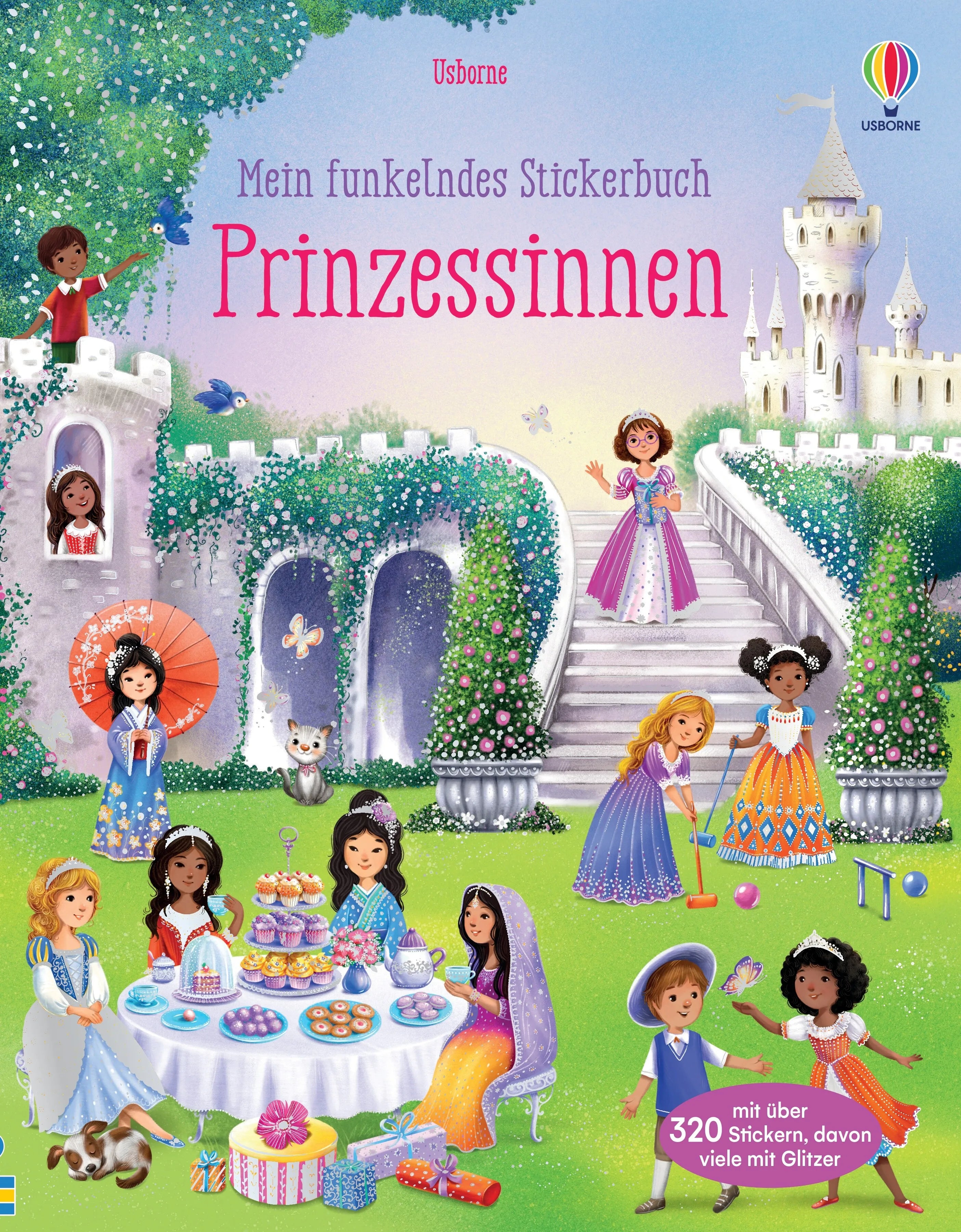 Buchcover von 'Mein funkelndes Stickerbuch: Prinzessinnen' - Taschenbuch von Fiona Watt
