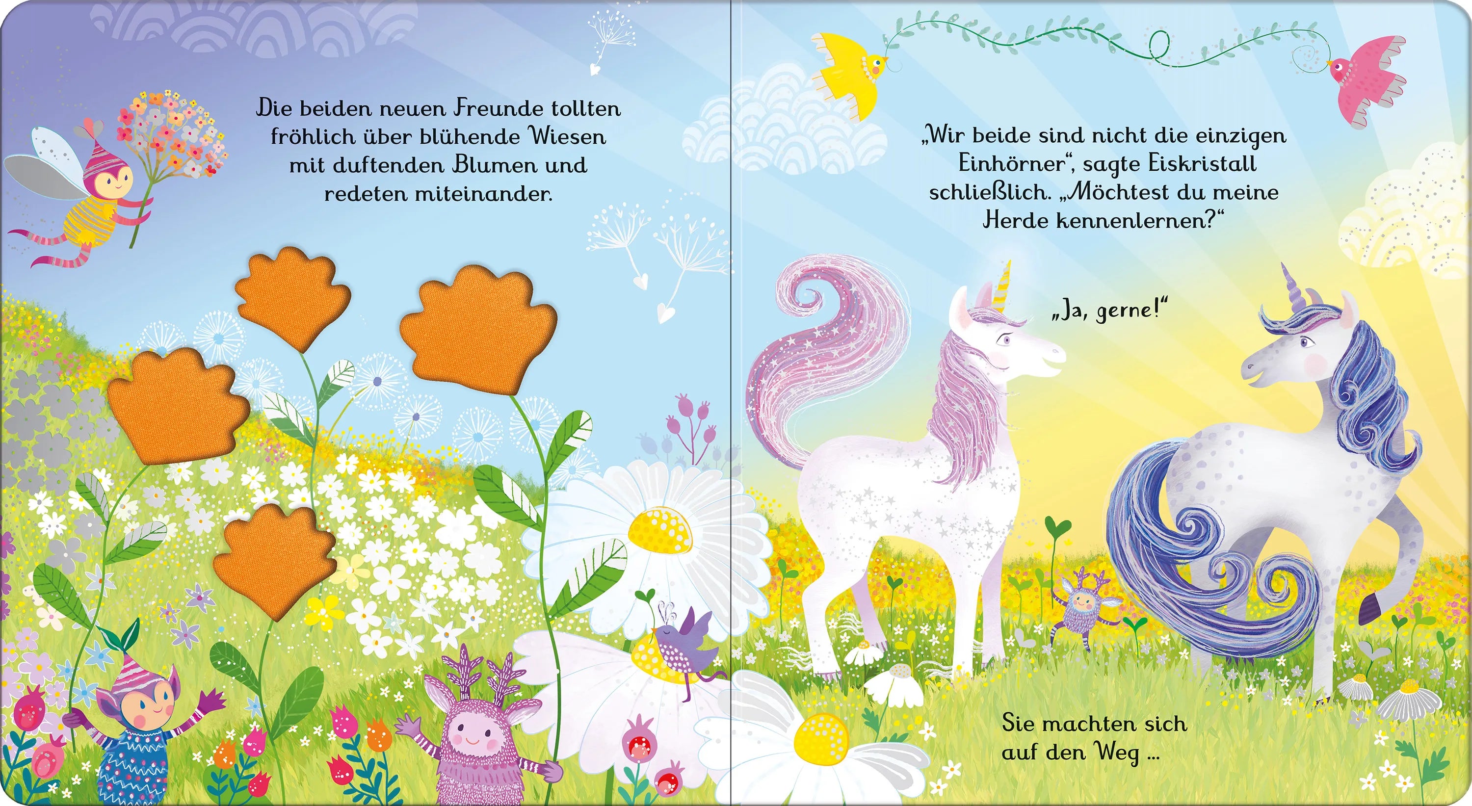 Anna Milbourne - Mein glitzerndes Fühlbuch: Das Einhorn