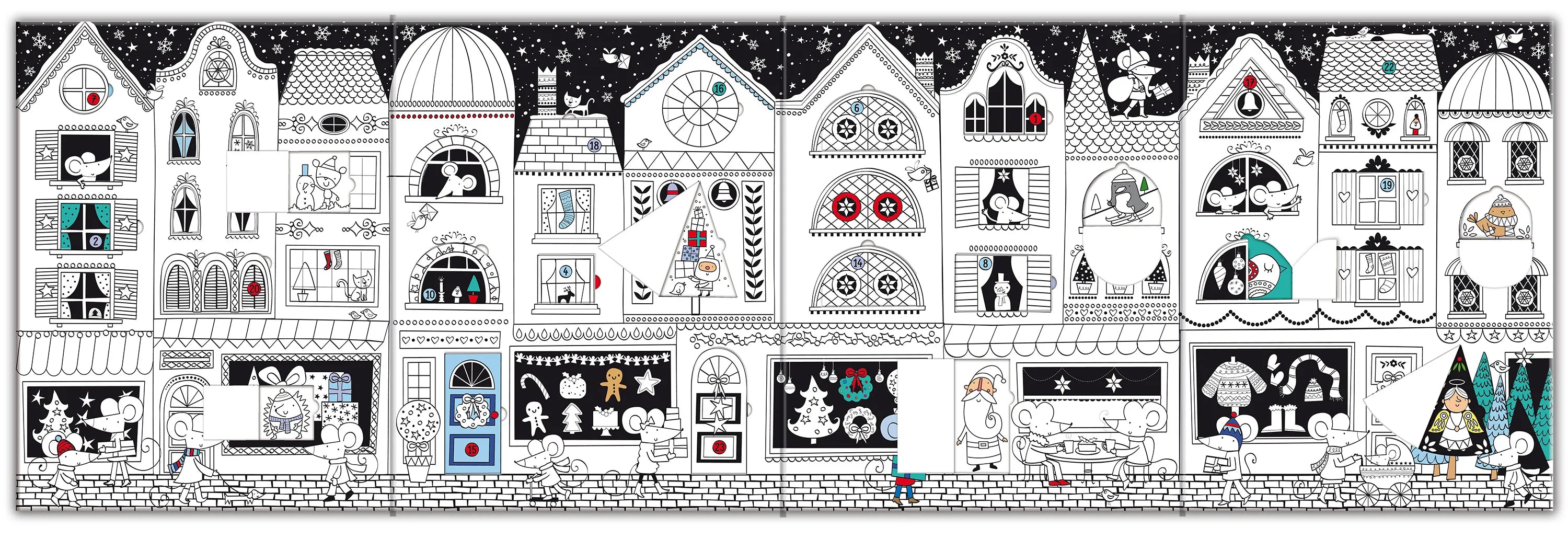 Mary Cartwright - Mein großer Ausmal-Adventskalender