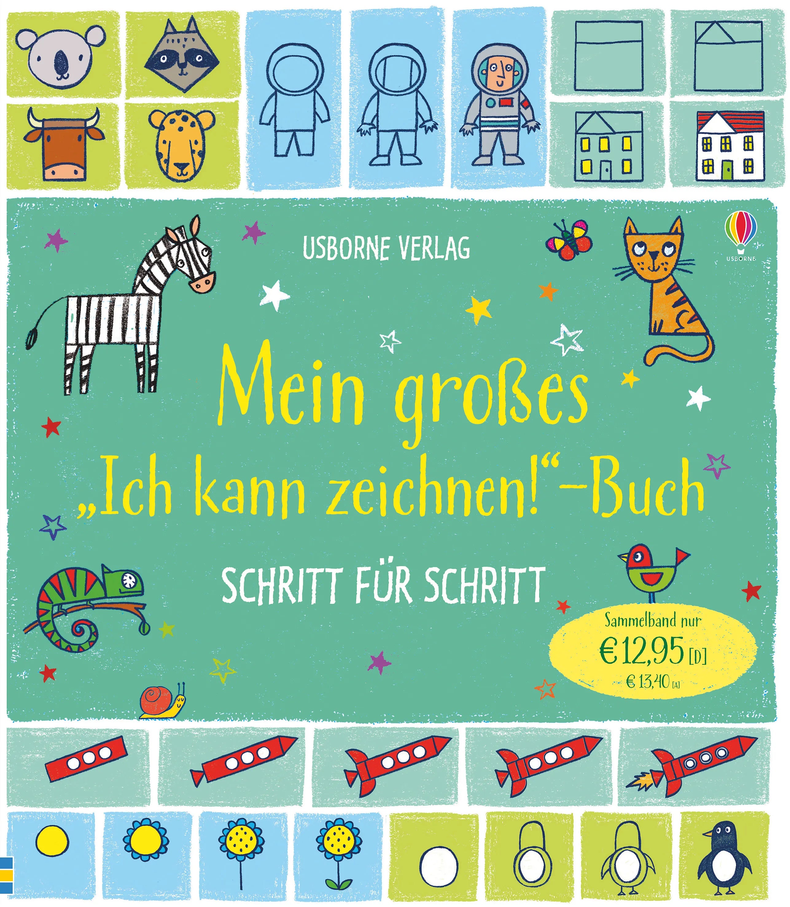 Buchcover von 'Mein großes "Ich kann zeichnen!"-Buch - Schritt für Schritt' - Taschenbuch von Fiona Watt