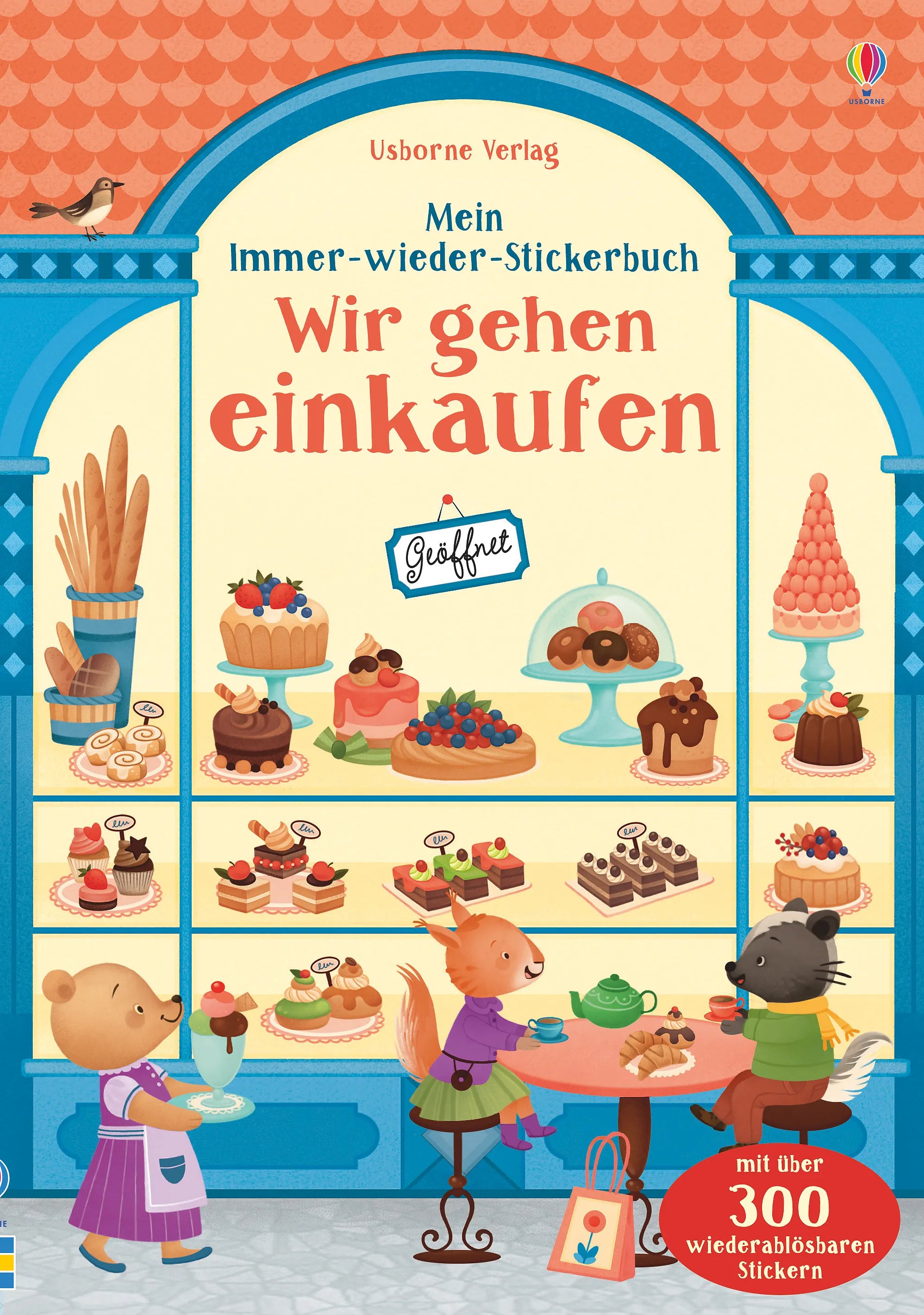 Buchcover von 'Mein Immer-wieder-Stickerbuch: Wir gehen einkaufen' - Taschenbuch von Abigail Wheatley