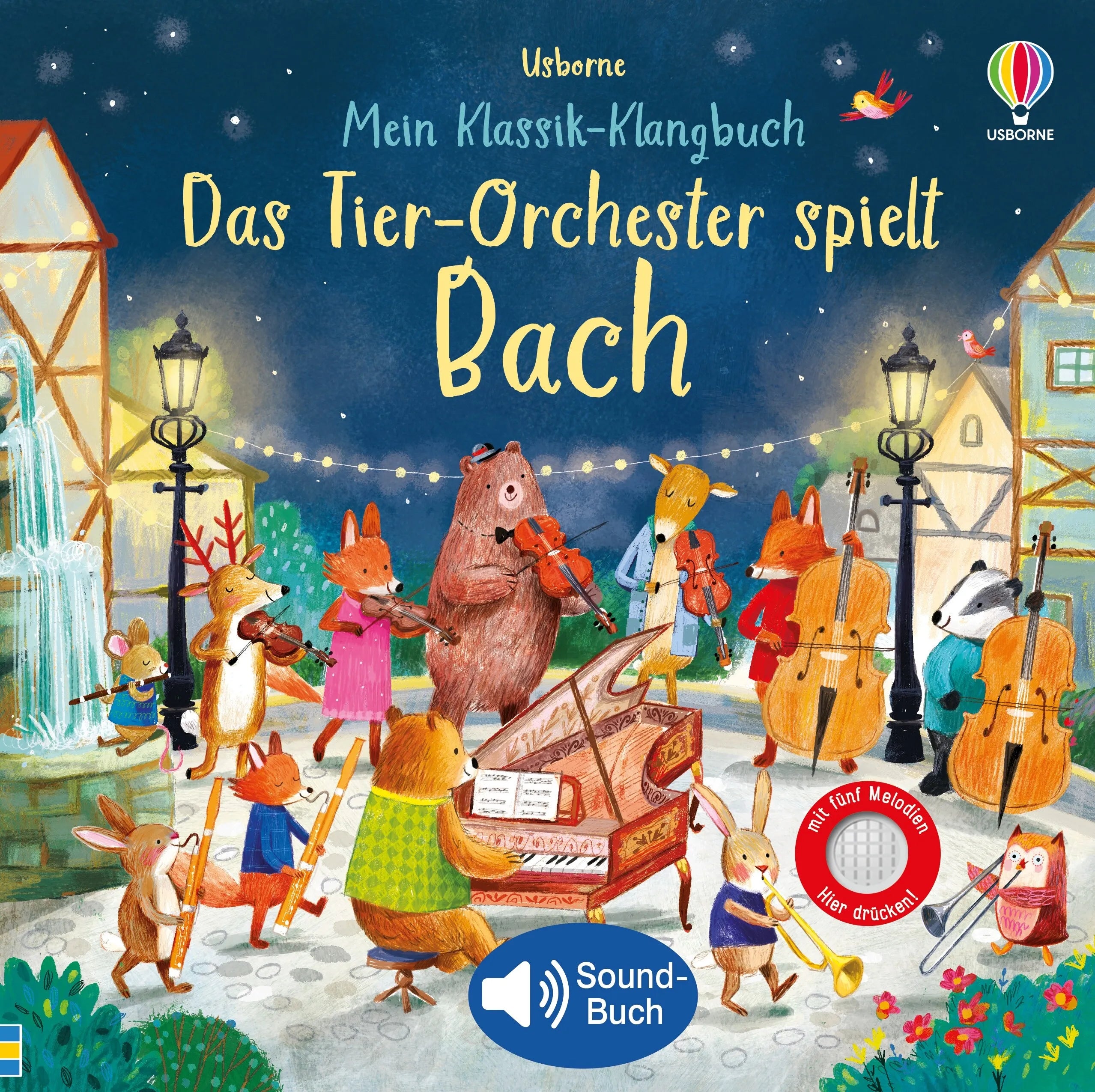 Buchcover von 'Mein Klassik-Klangbuch: Das Tier-Orchester spielt Bach' - Gebundene Ausgabe von Sam Taplin
