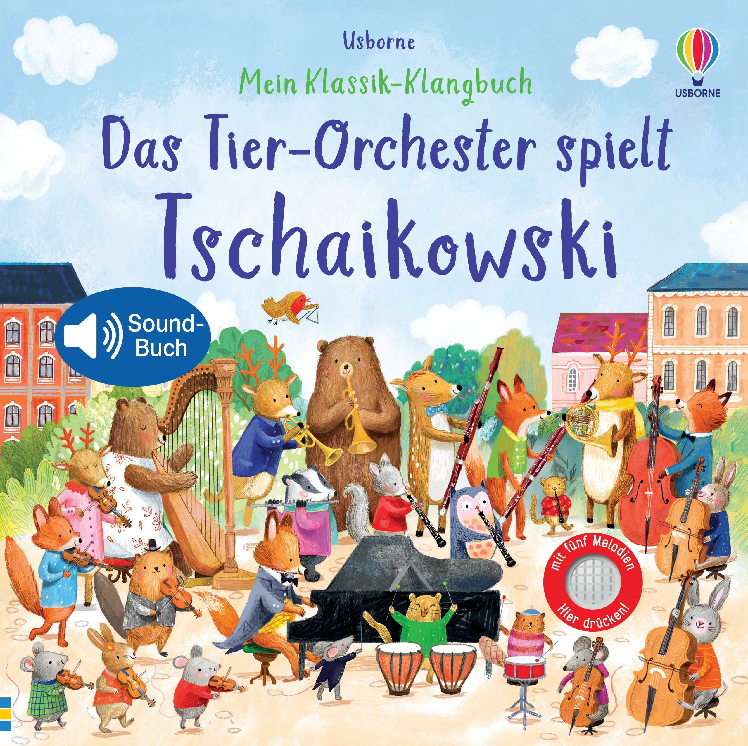 Cover: Mein Klassik-Klangbuch: Das Tier-Orchester spielt Tschaikowski (Hardcover) von Sam Taplin