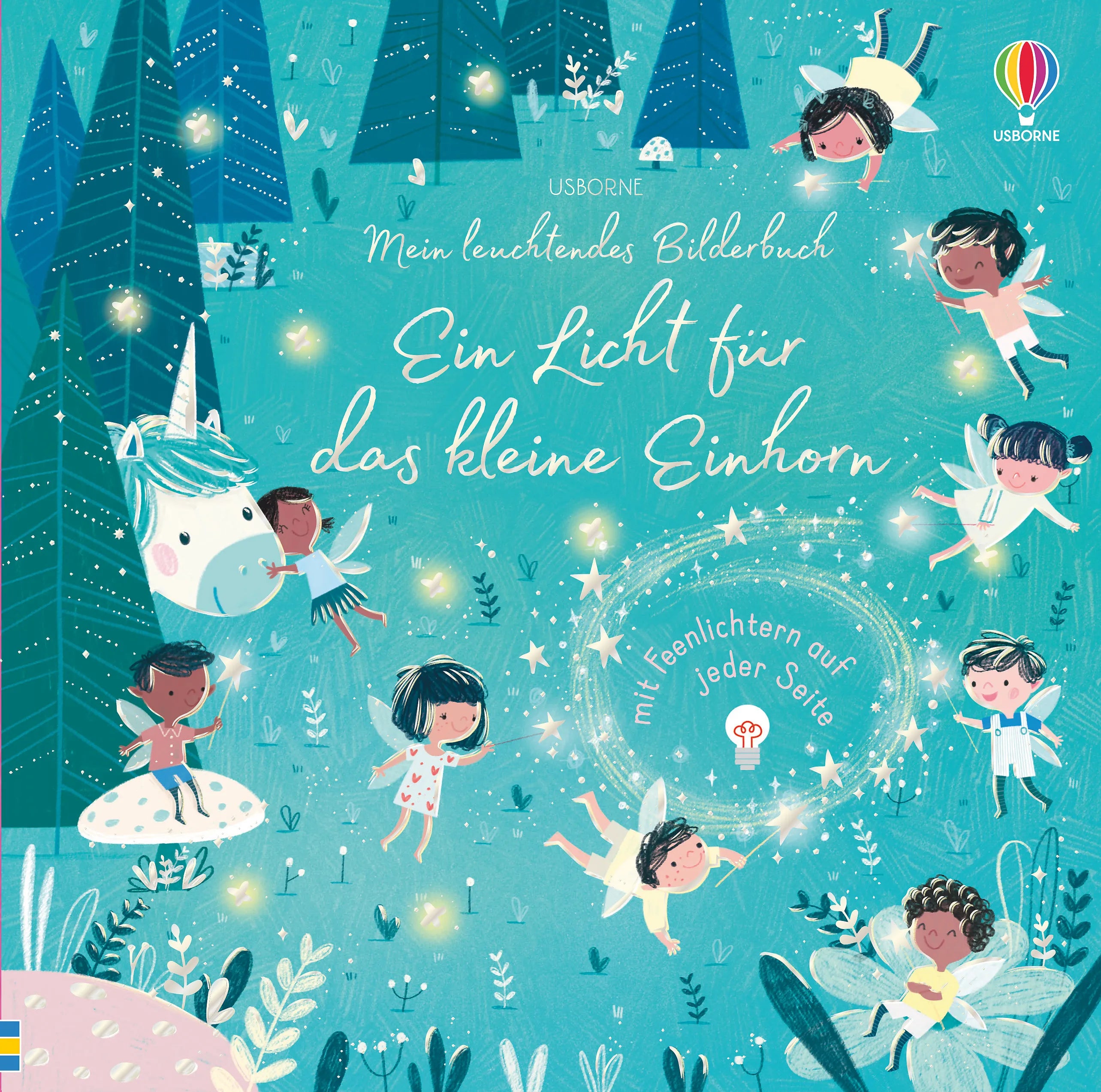 Buchcover von 'Mein leuchtendes Bilderbuch: Ein Licht für das kleine Einhorn' - Gebundene Ausgabe von Sam Taplin