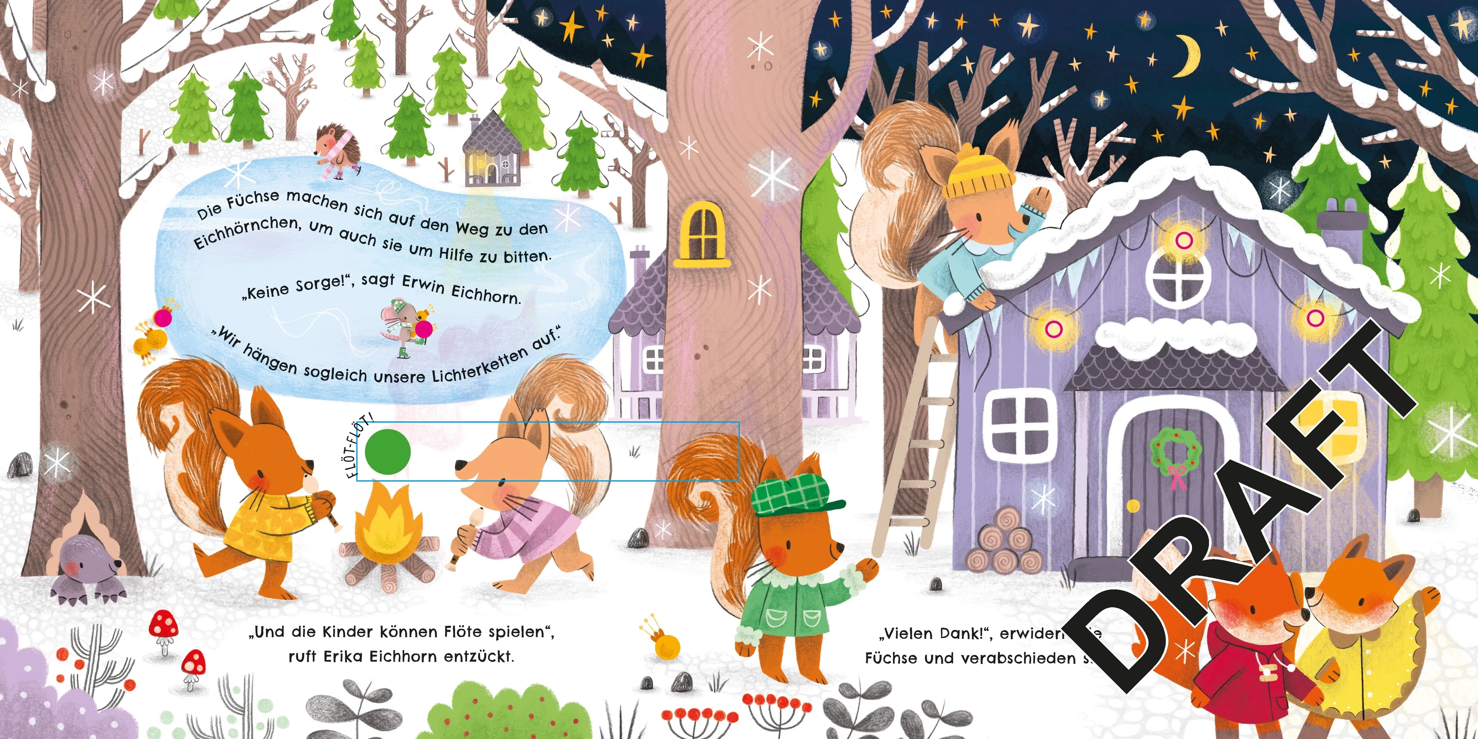 Detailansicht: Mein Lichter-Klangbuch: Findet uns der Weihnachtsmann? (Hardcover)