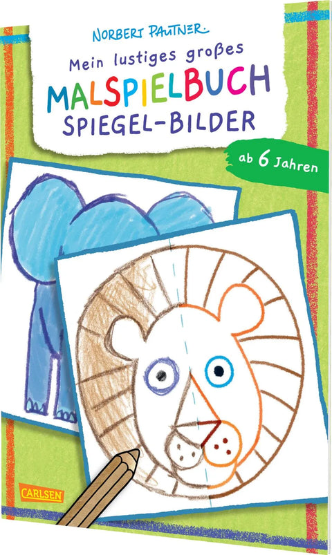 Mein lustiges großes Malspielbuch: Spiegel-Bilder