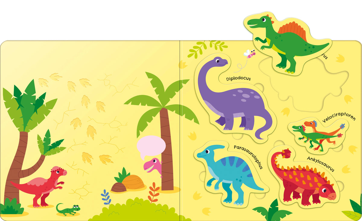 Detailansicht: Mein Magnet-Spielspaß: Dinosaurier (Hardcover)