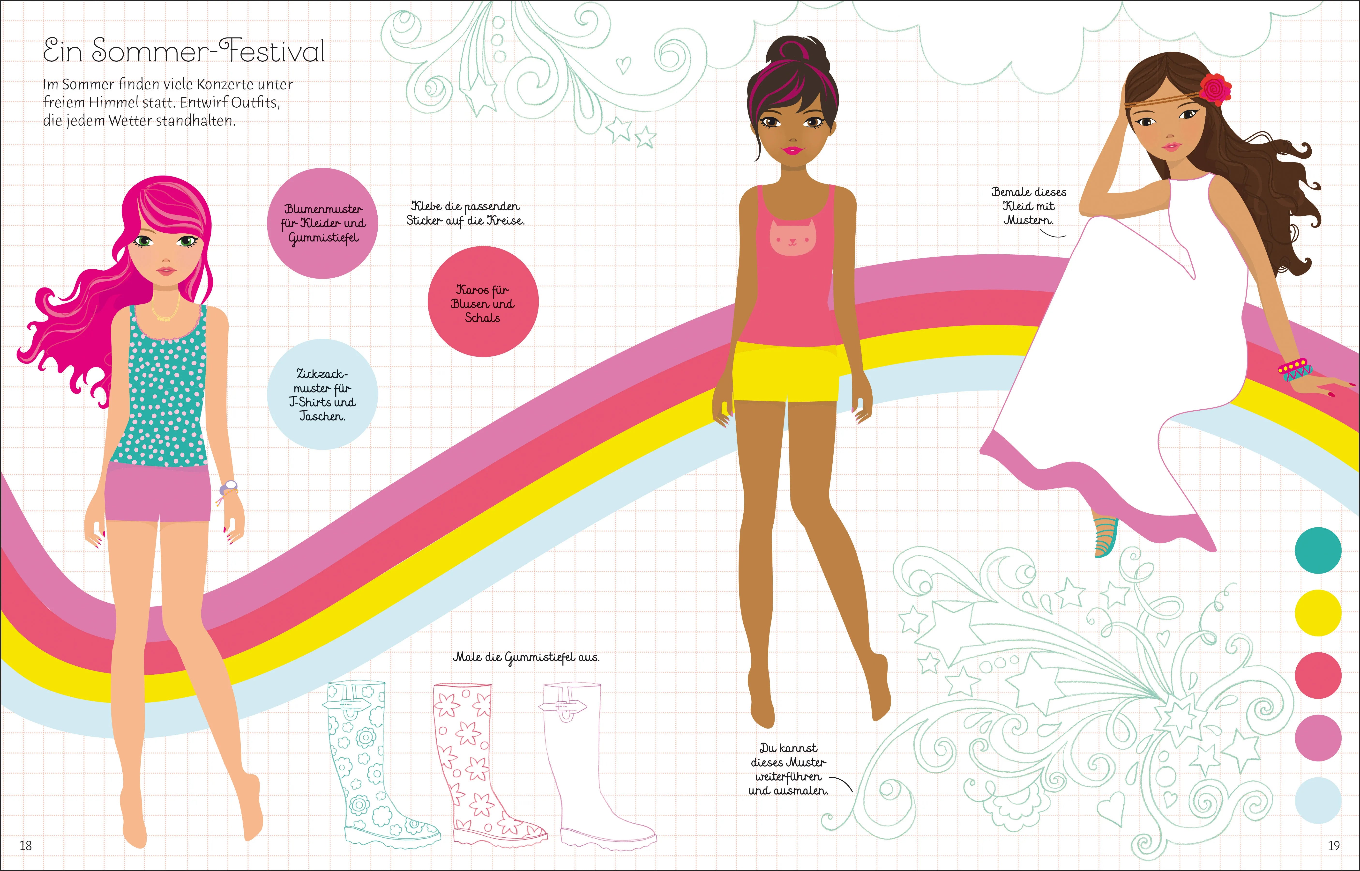 Fiona Watt - Mein Mode-Stickerbuch: Sommerkollektion
