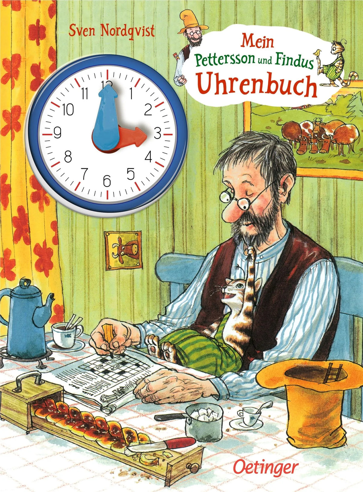Cover: Mein Pettersson und Findus Uhrenbuch (Hardcover) von Sven Nordqvist