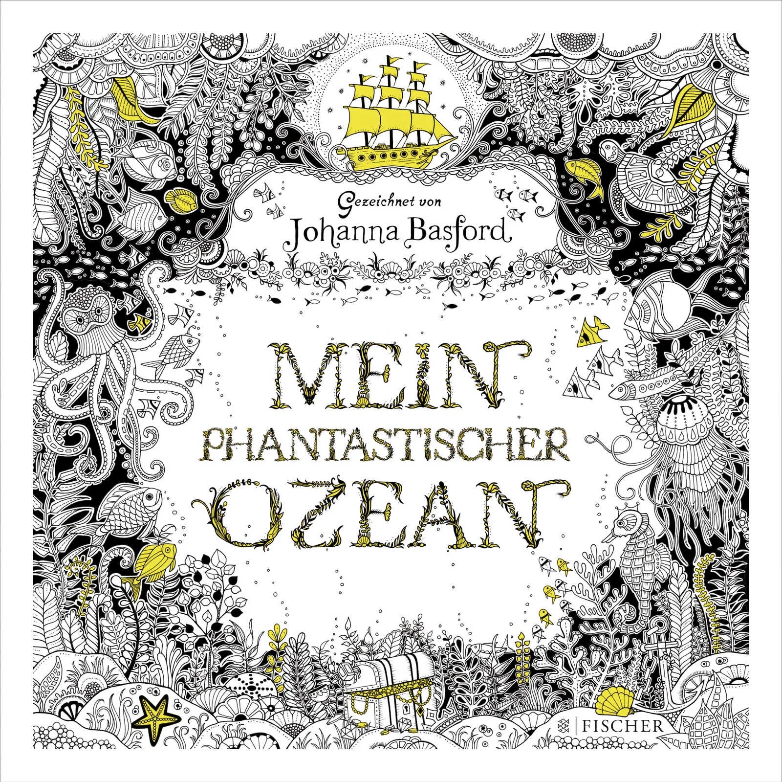 Buchcover von 'Mein phantastischer Ozean' - Paperback von Johanna Basford