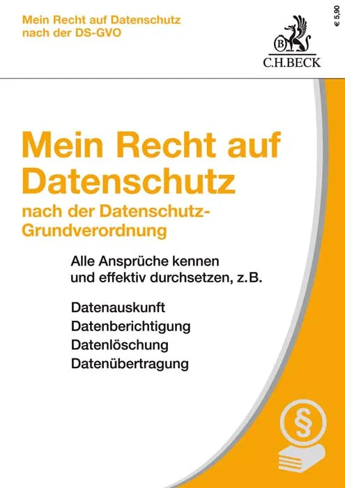 Buchcover von 'Mein Recht auf Datenschutz nach der Datenschutz-Grundverordnung' - Taschenbuch von Thomas Kranig