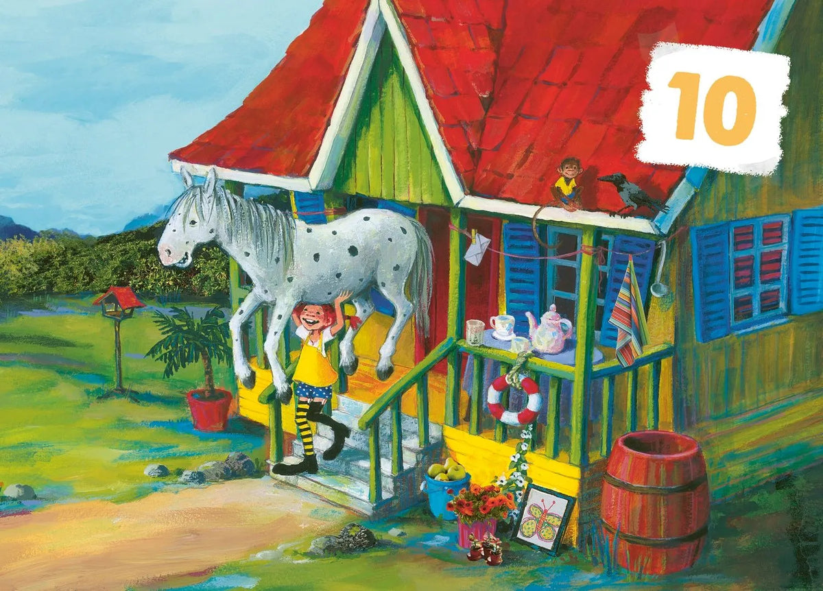 Detailansicht: Mein Schulstart. Countdown zur Einschulung mit Pippi Langstrumpf (Hardcover)