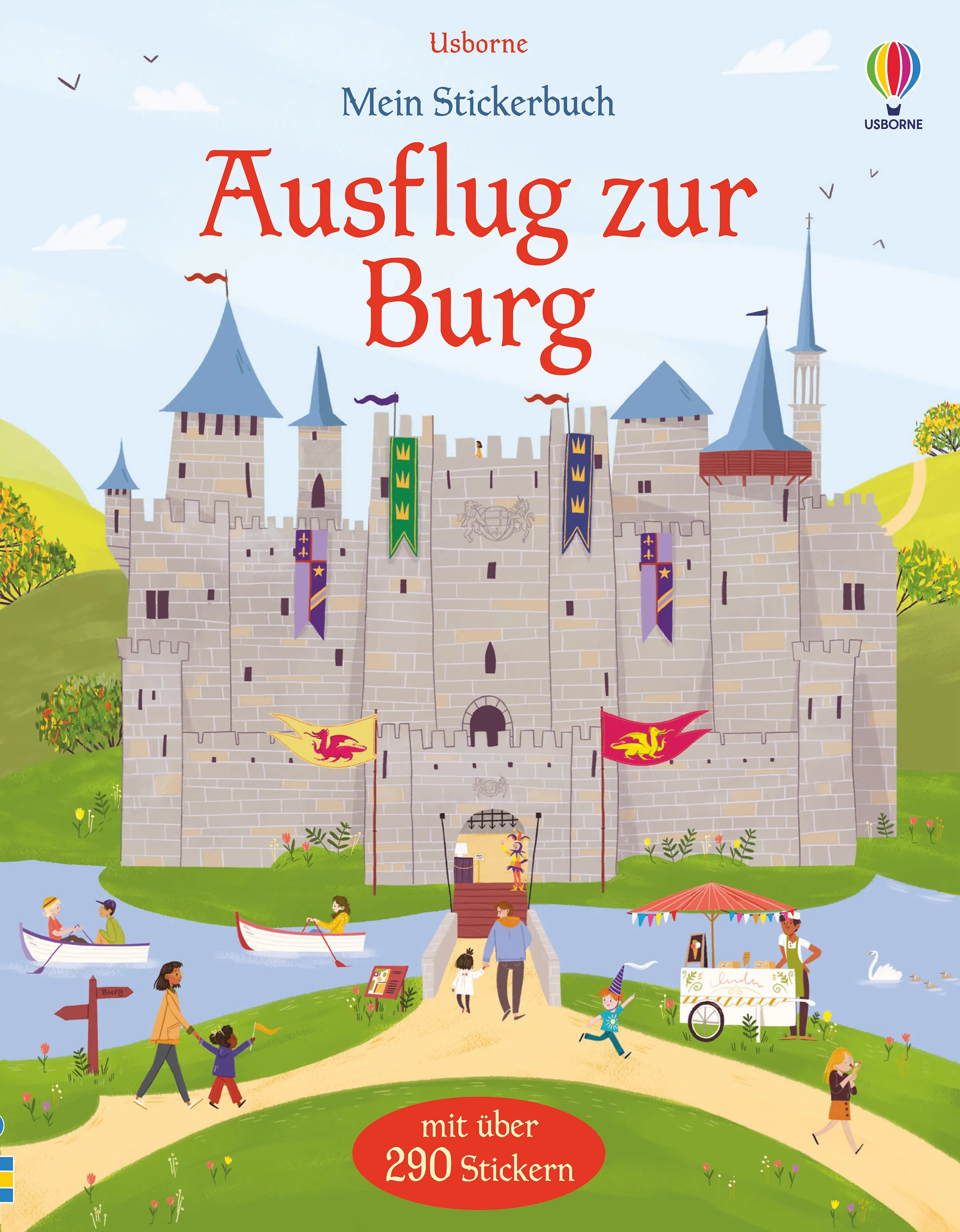 Buchcover von 'Mein Stickerbuch: Ausflug zur Burg' - Taschenbuch von Abigail Wheatley
