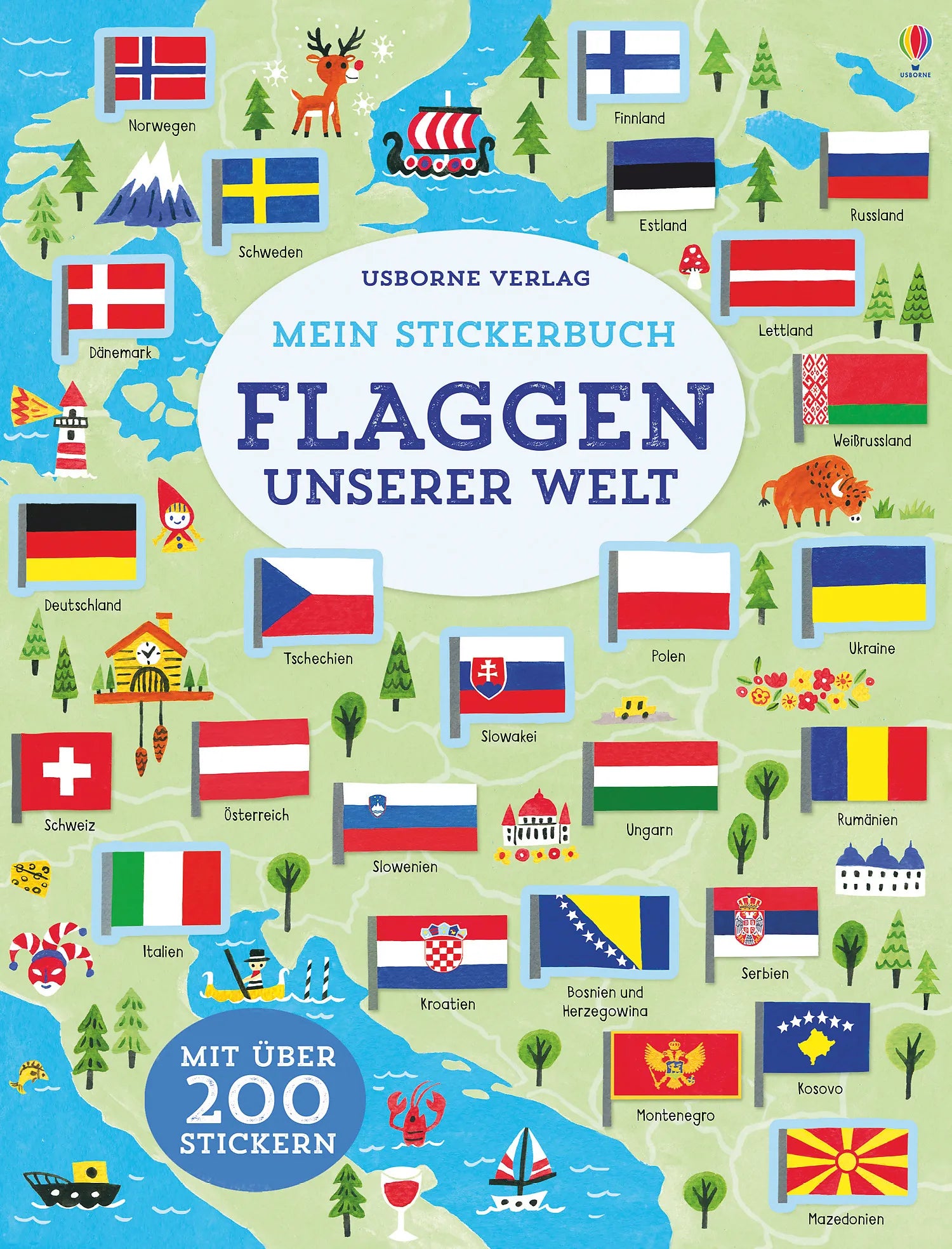 Buchcover von 'Mein Stickerbuch: Flaggen unserer Welt' - Taschenbuch von Holly Bathie
