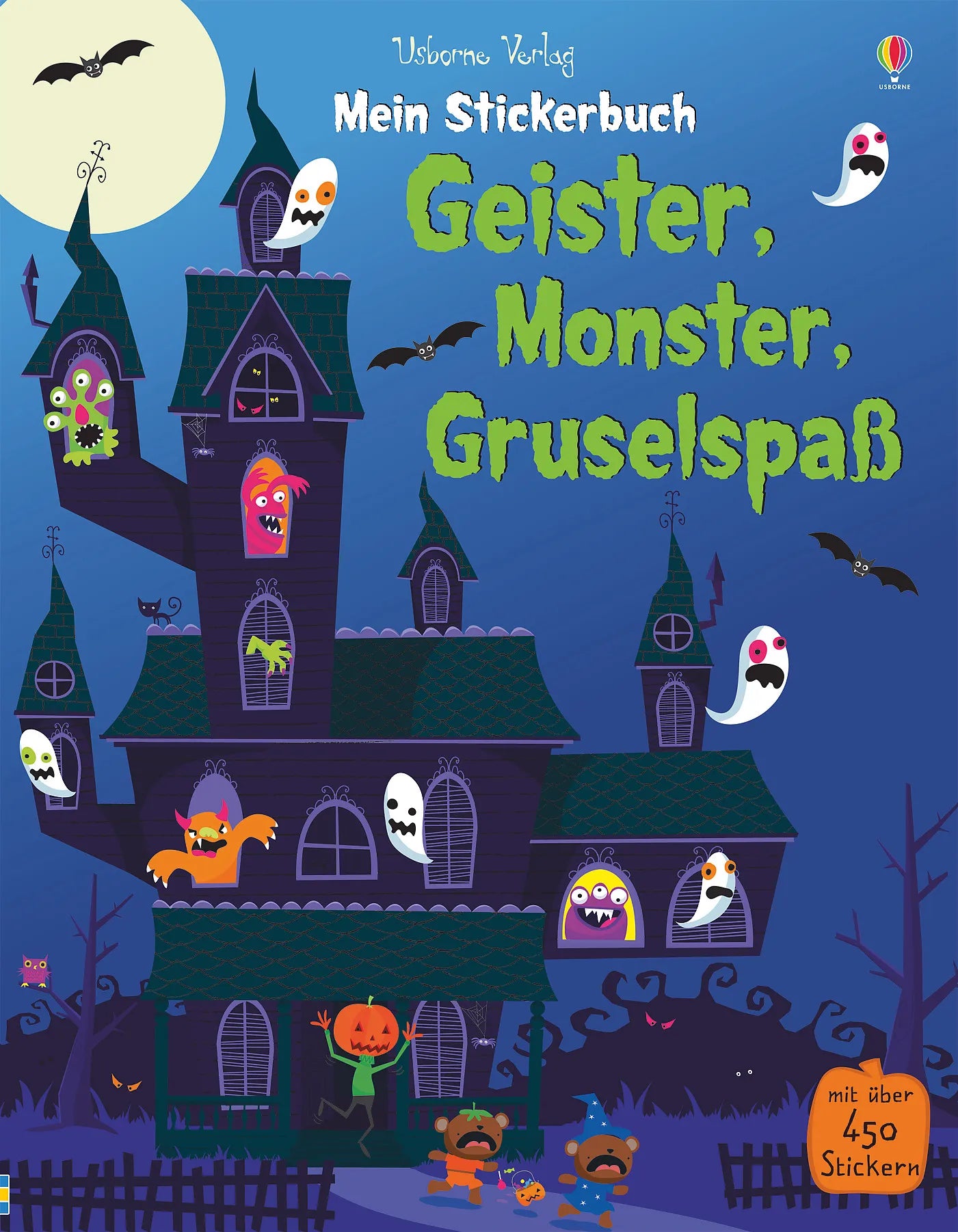 Buchcover von 'Mein Stickerbuch: Geister, Monster, Gruselspaß' - Taschenbuch von Fiona Watt