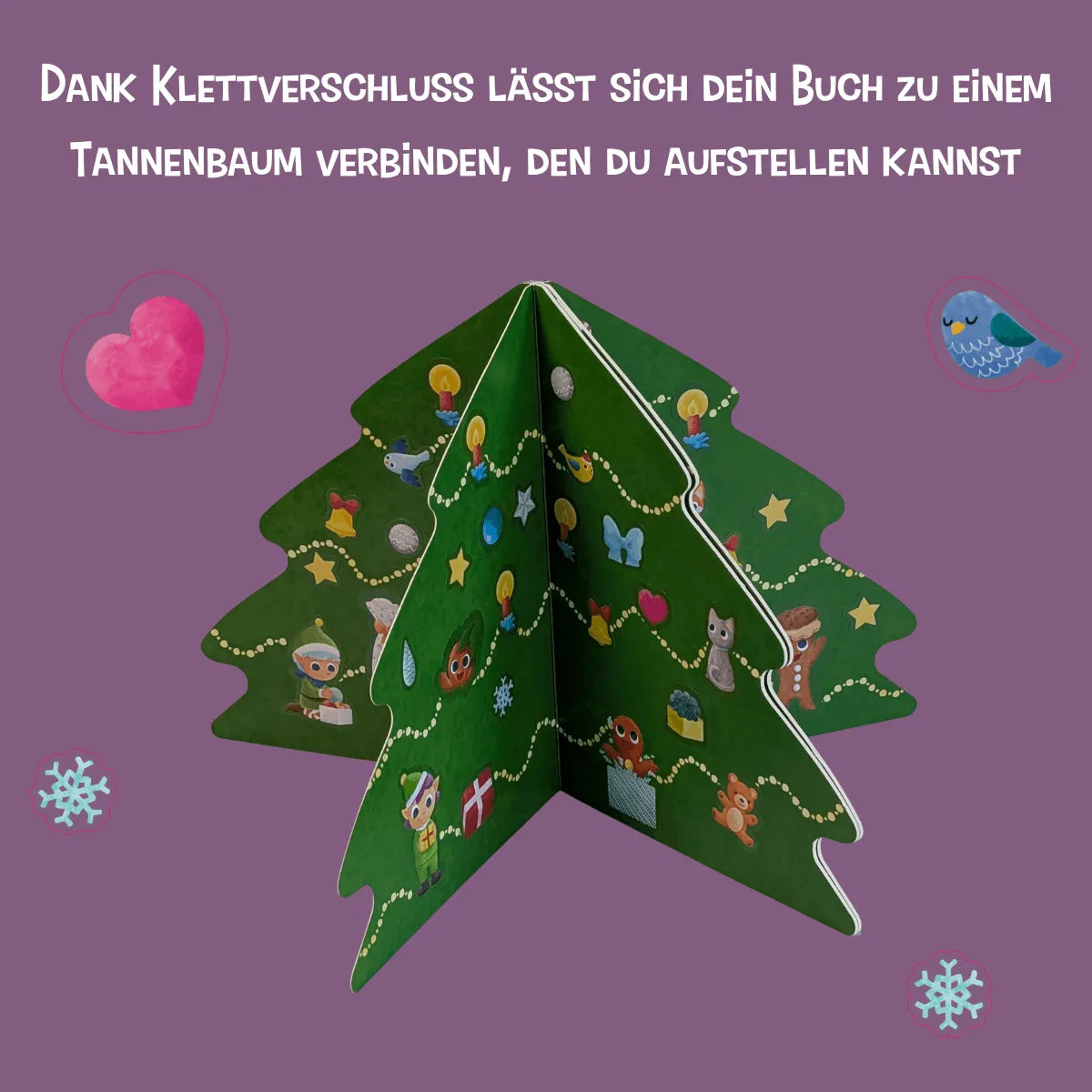 Detailansicht: Mein Weihnachtsbaum Stickerbuch (Hardcover)
