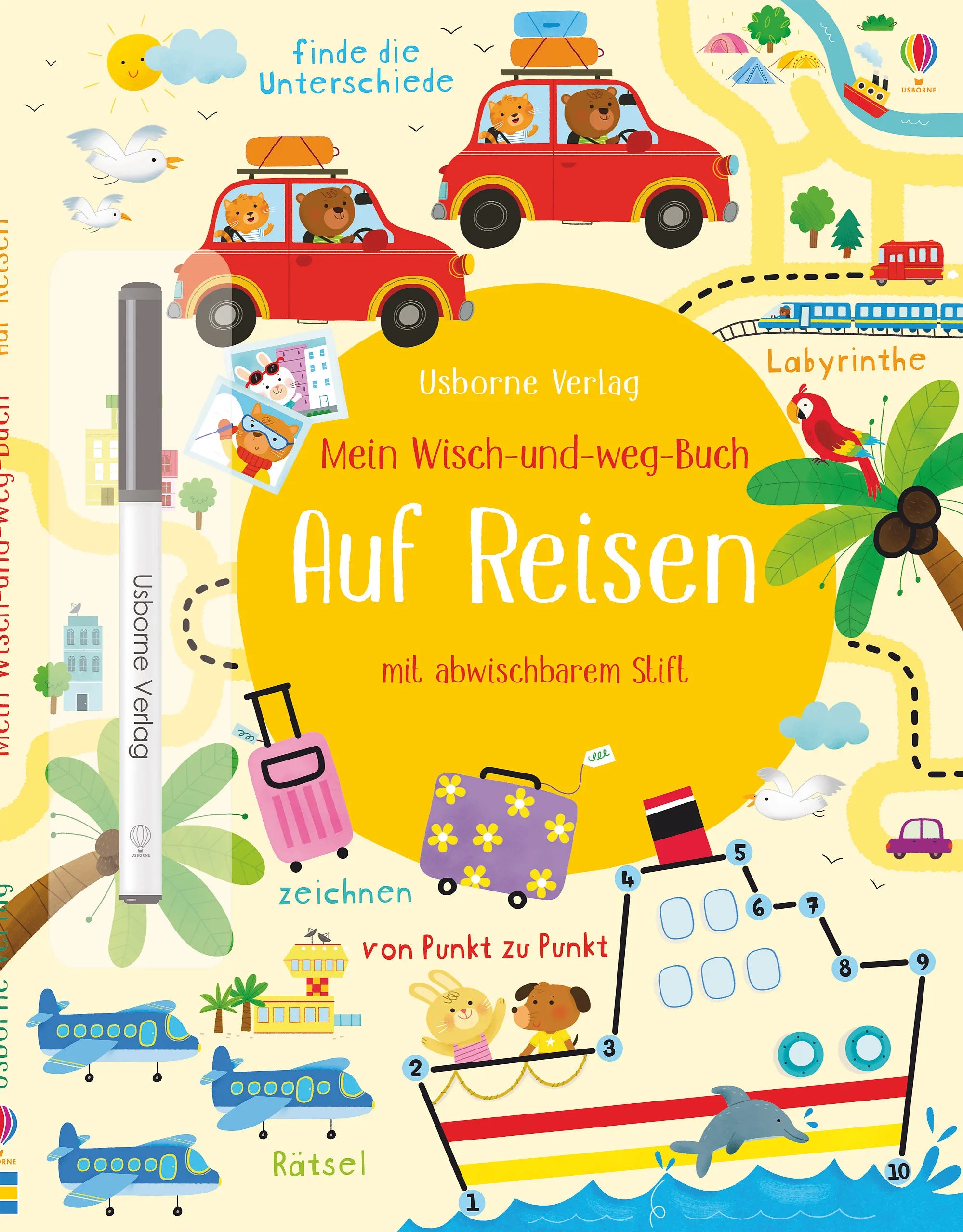 Buchcover von 'Mein Wisch-und-weg-Buch: Auf Reisen' - Taschenbuch von Kirsteen Robson