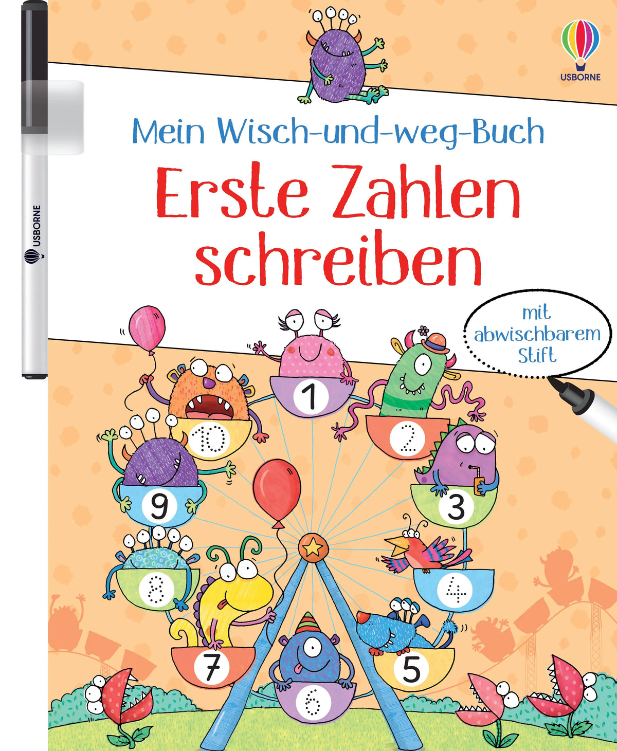 Cover: Mein Wisch-und-weg-Buch: Erste Zahlen schreiben (Taschenbuch) von Jessica Greenwell