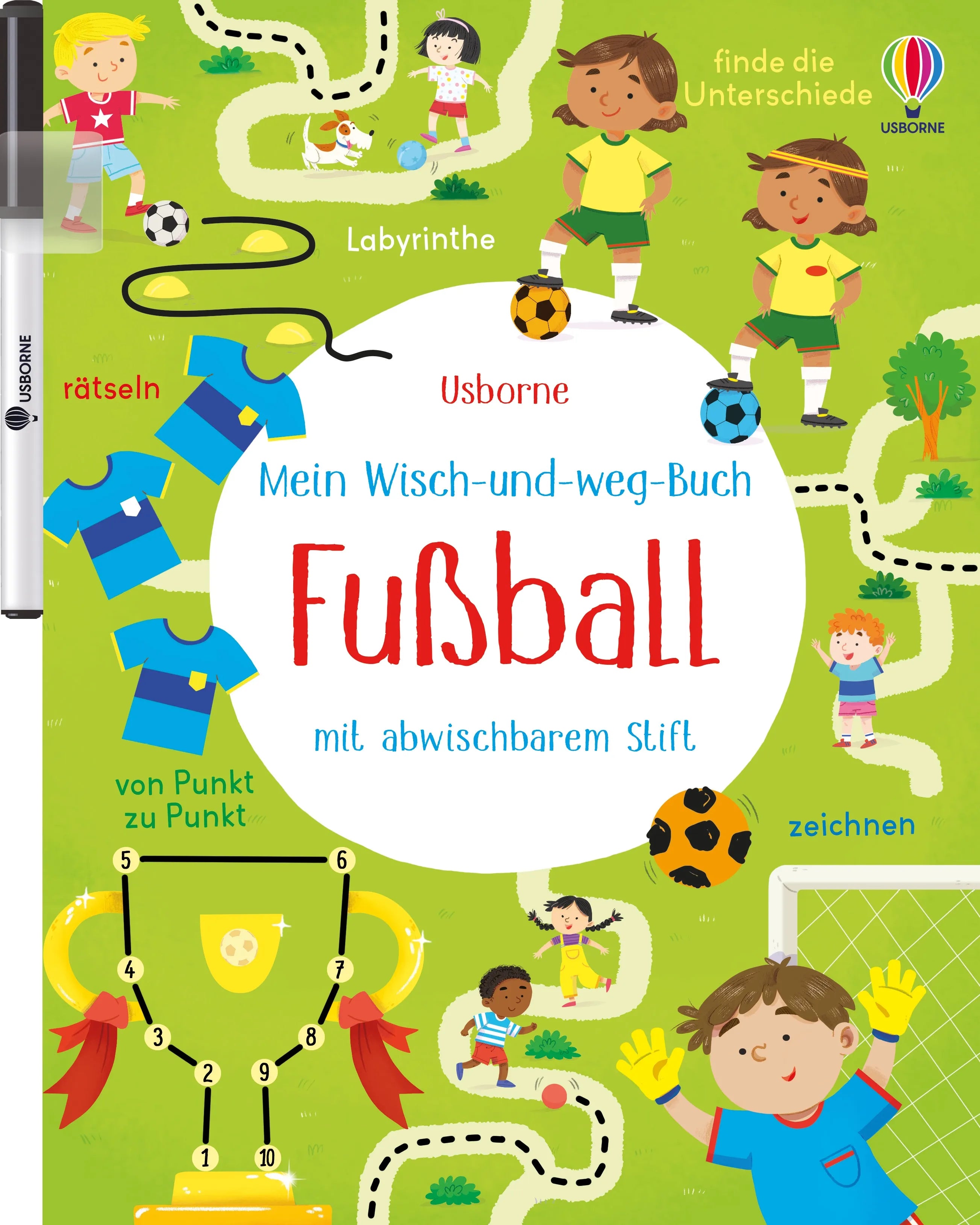 Buchcover von 'Mein Wisch-und-weg-Buch: Fußball' - Taschenbuch von Kirsteen Robson
