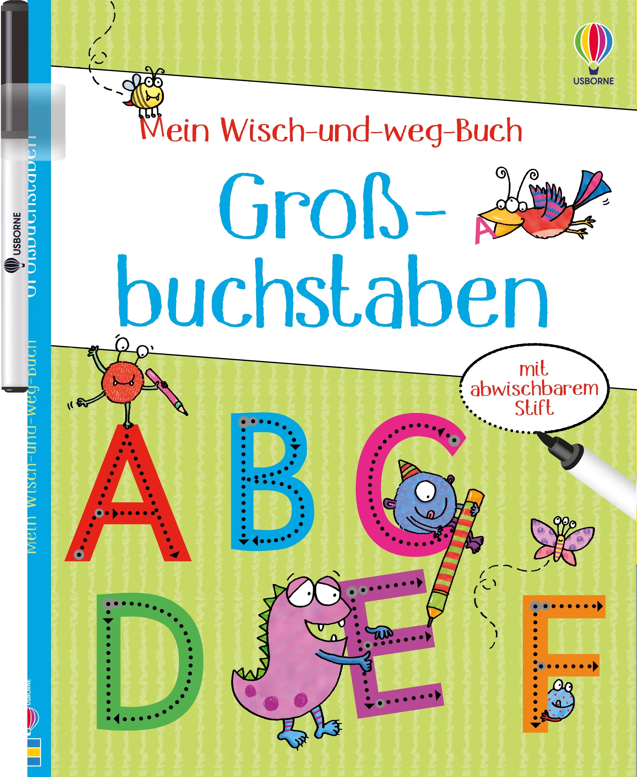 Cover: Mein Wisch-und-weg-Buch: Großbuchstaben (Taschenbuch) von Jessica Greenwell