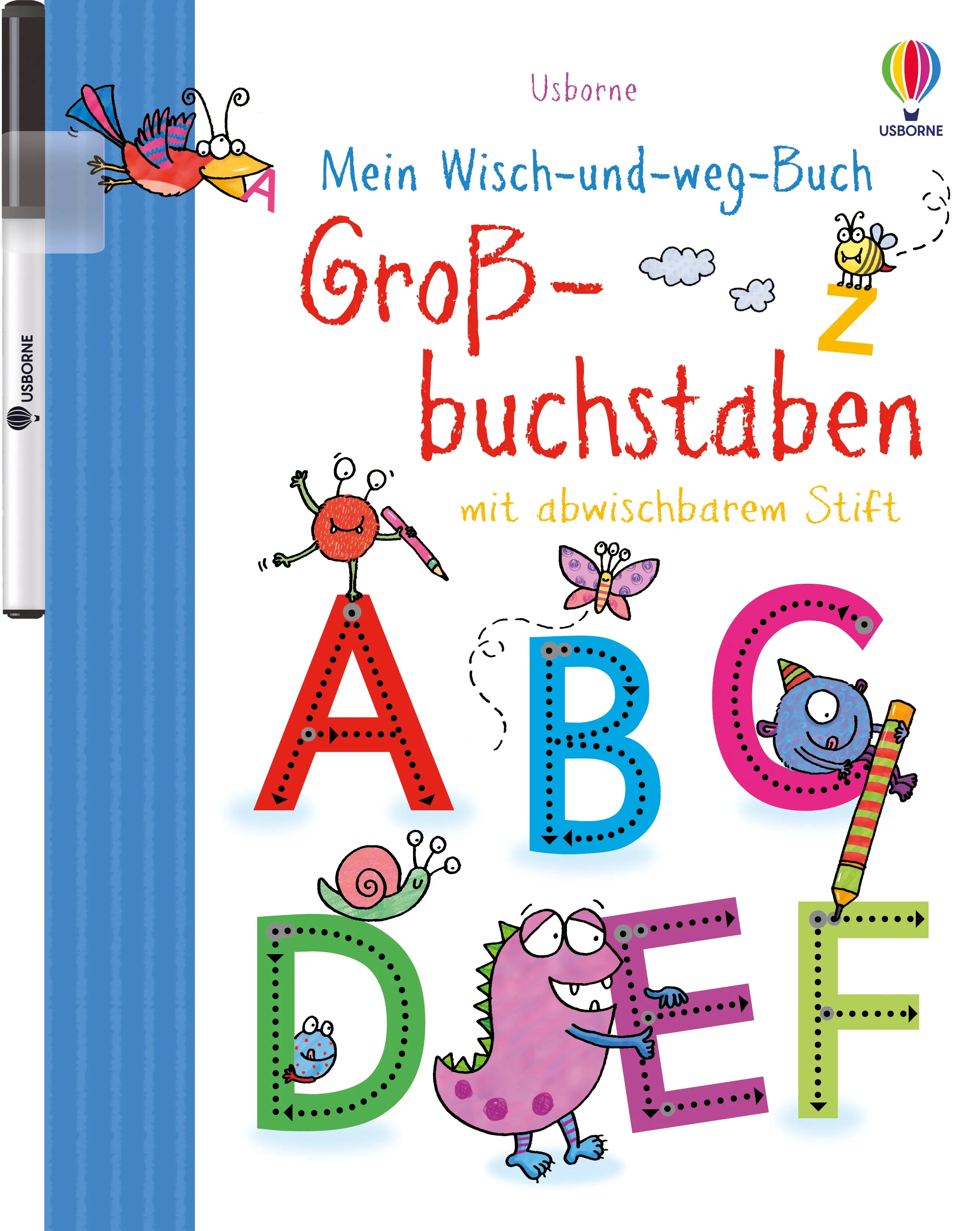 Buchcover von 'Mein Wisch-und-weg-Buch: Großbuchstaben' - Taschenbuch von Jessica Greenwell