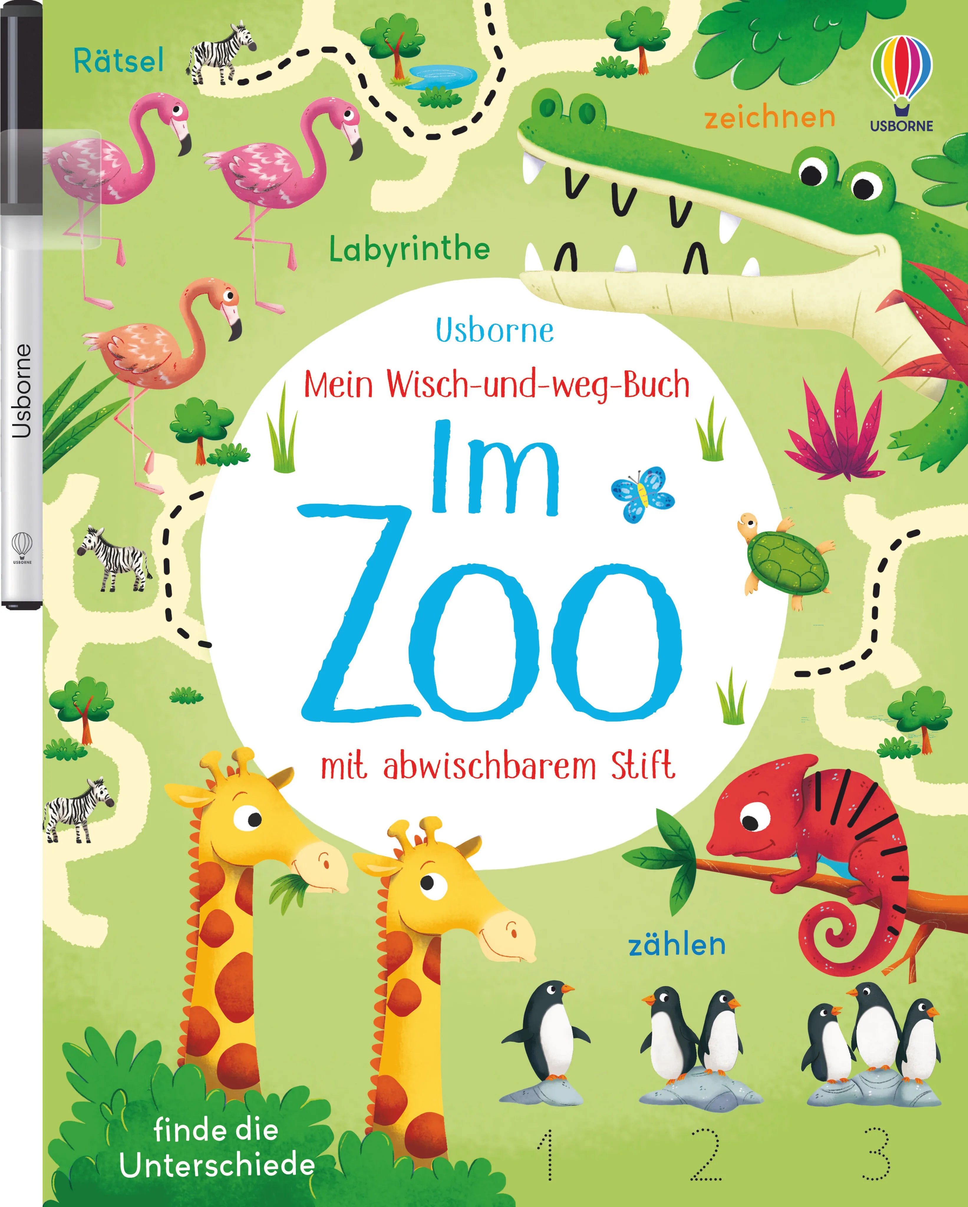 Buchcover von 'Mein Wisch-und-weg-Buch: Im Zoo' - Taschenbuch von Kirsteen Robson