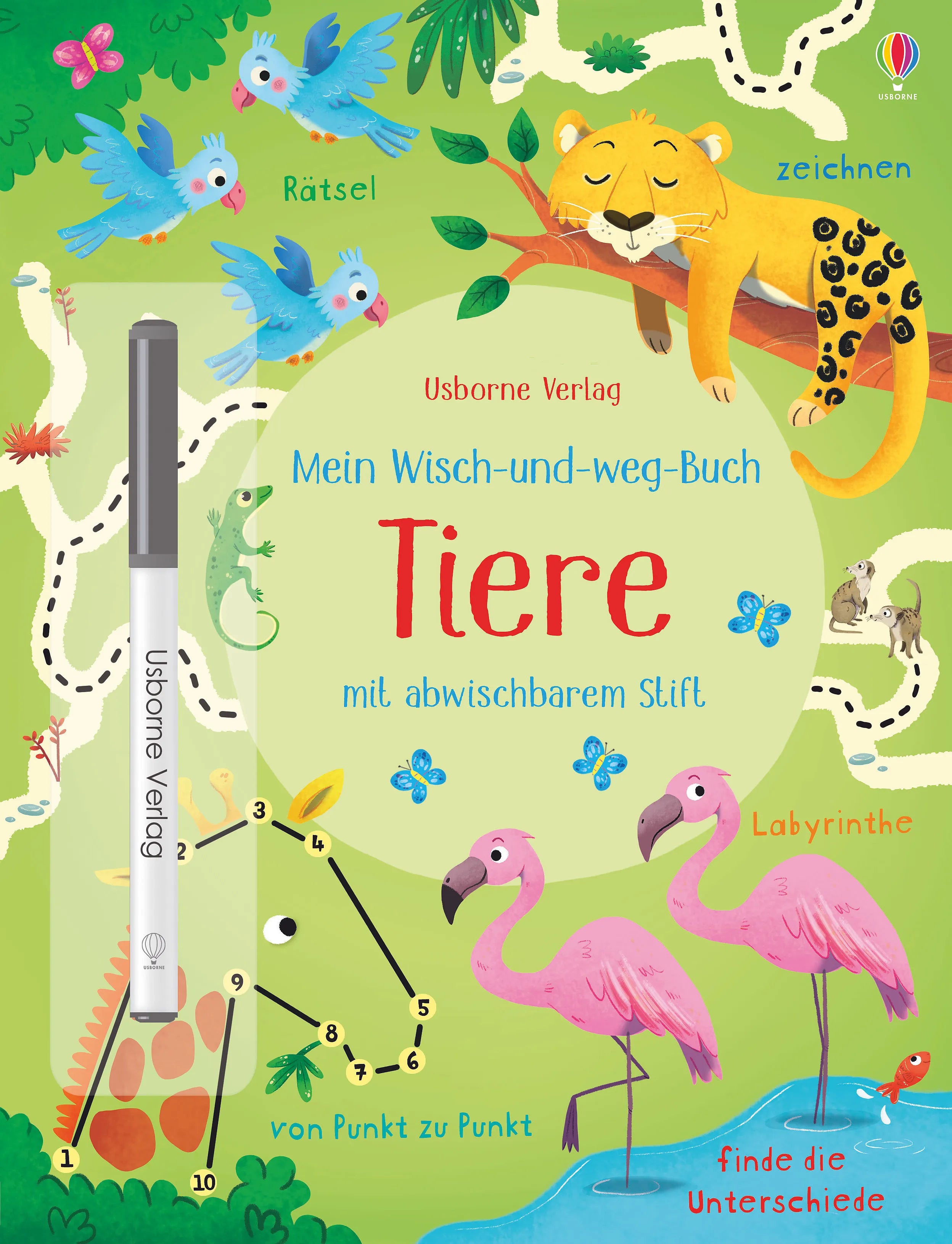 Buchcover von 'Mein Wisch-und-weg-Buch: Tiere' - Taschenbuch von Kirsteen Robson