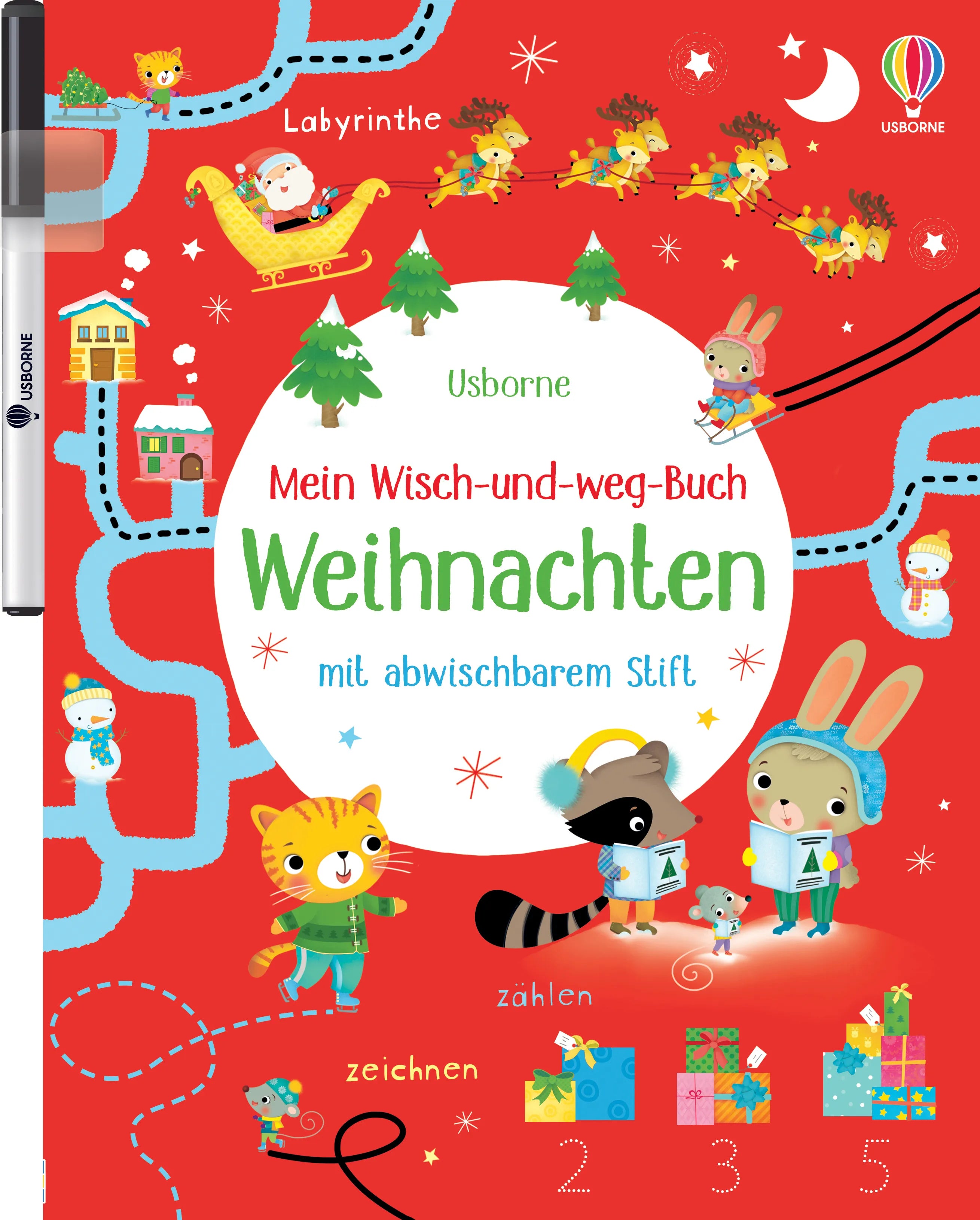 Buchcover von 'Mein Wisch-und-weg-Buch: Weihnachten' - Taschenbuch von Kirsteen Robson