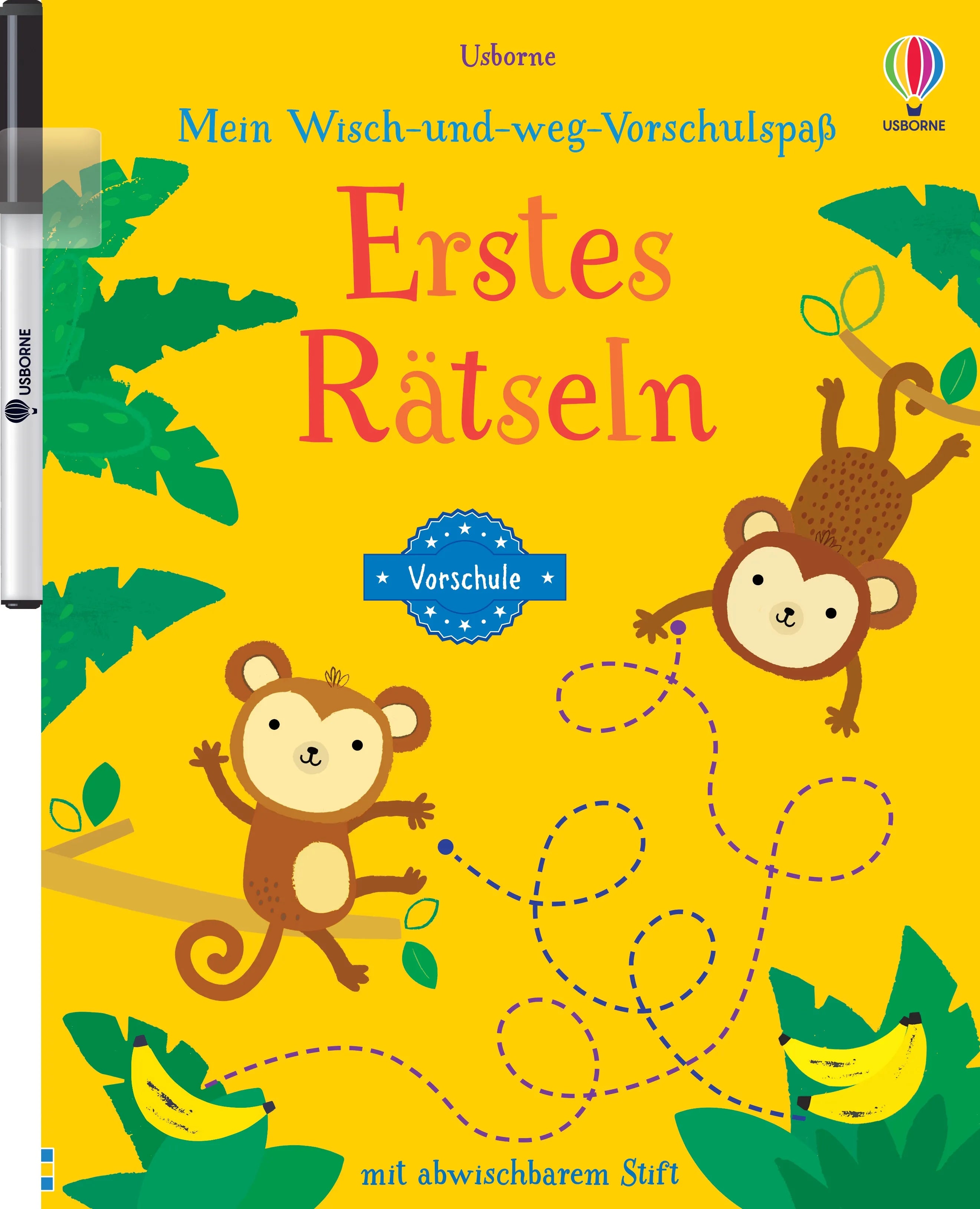 Buchcover von 'Mein Wisch-und-weg-Vorschulspaß: Erstes Rätseln' - Taschenbuch von Jessica Greenwell