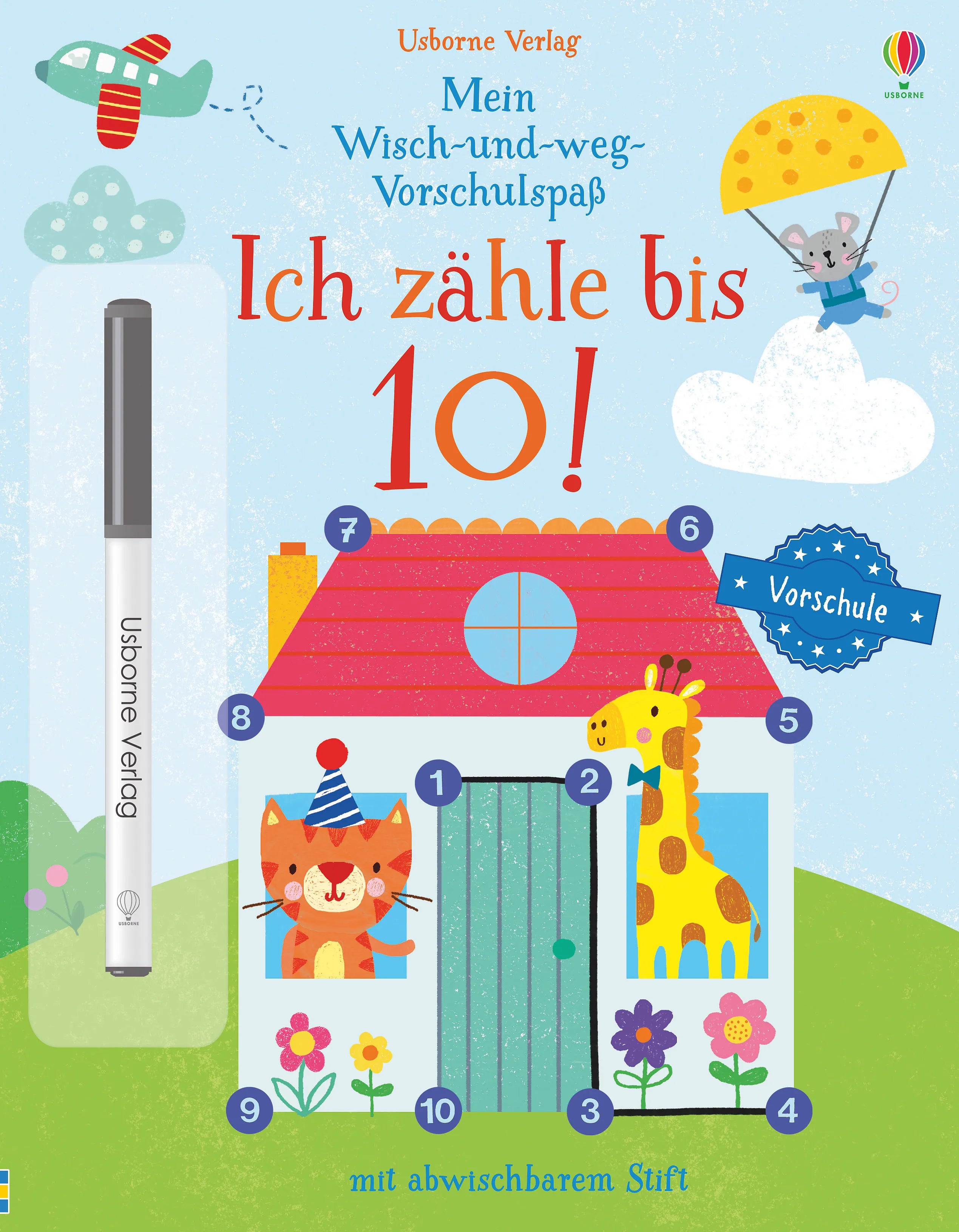 Buchcover von 'Mein Wisch-und-weg-Vorschulspaß: Ich zähle bis 10!' - Taschenbuch von Jessica Greenwell