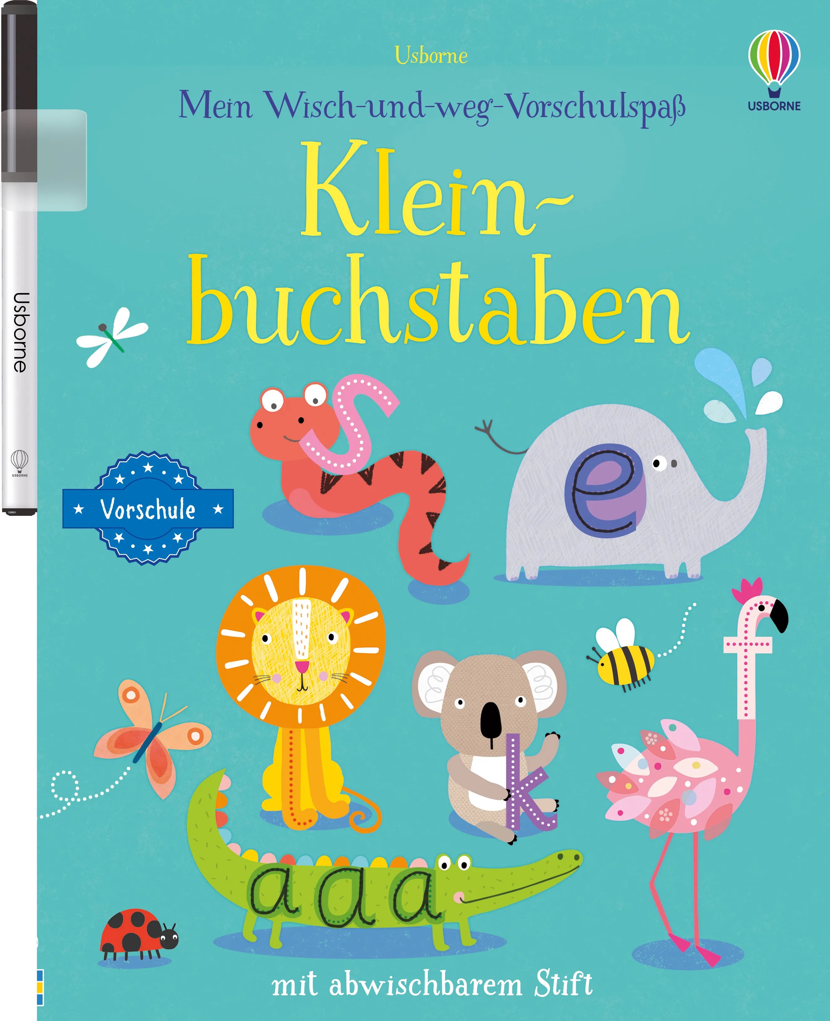 Buchcover von 'Mein Wisch-und-weg-Vorschulspaß: Kleinbuchstaben' - Taschenbuch von Jessica Greenwell