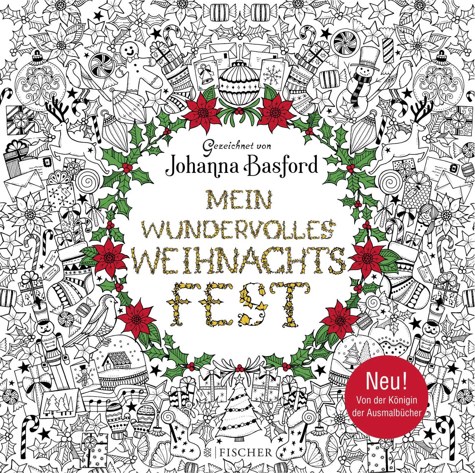 Buchcover von 'Mein wundervolles Weihnachtsfest' - Paperback von Johanna Basford
