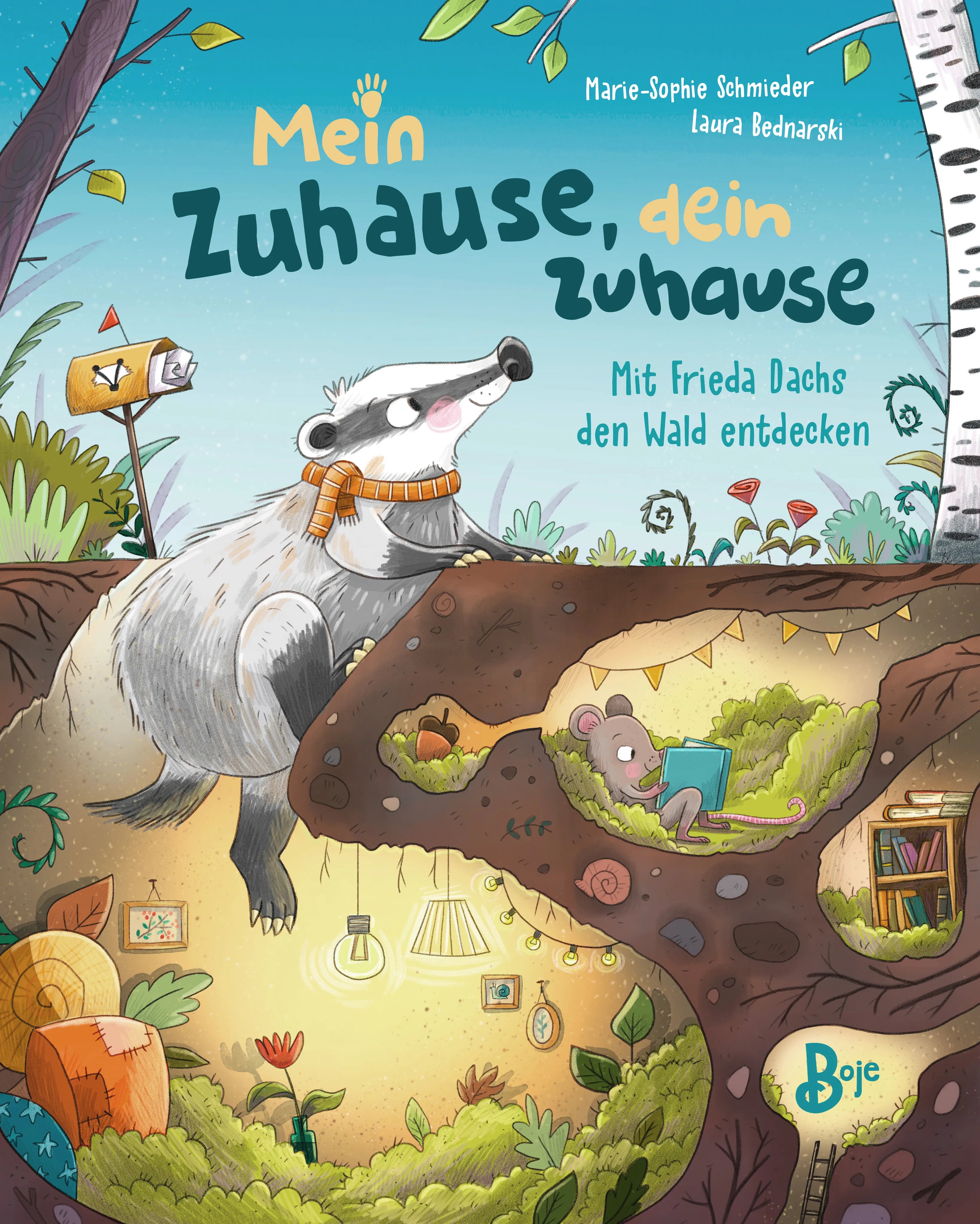 Buchcover von 'Mein Zuhause, dein Zuhause - Mit Frieda Dachs den Wald entdecken' - Gebundene Ausgabe von Marie-Sophie Schmieder