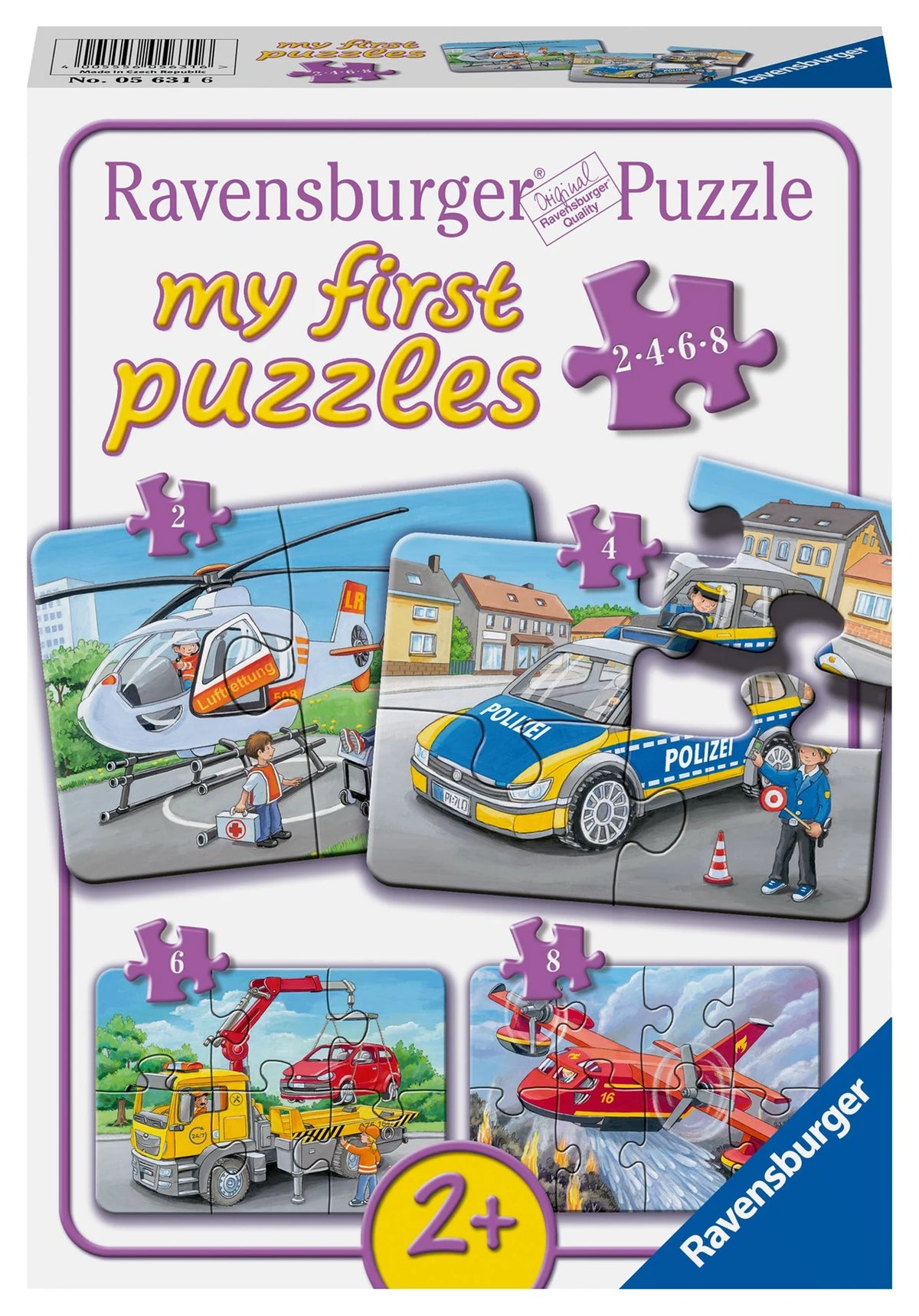 Kinderpuzzle: Kinderpuzzle 2, 4, 6, 8 Teile - Meine Einsatzfahrzeuge