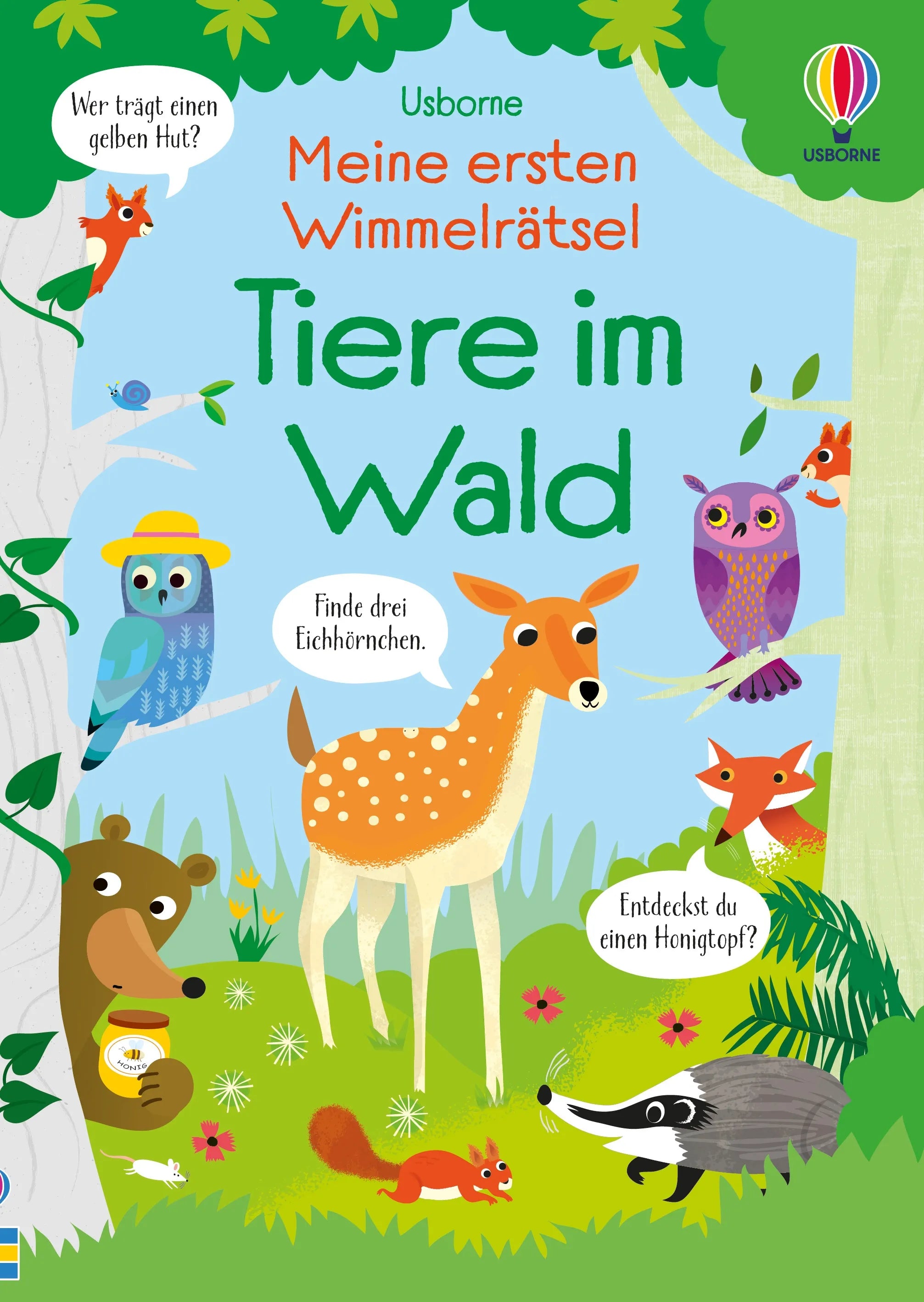 Buchcover von 'Meine ersten Wimmelrätsel: Tiere im Wald' - Taschenbuch von Kirsteen Robson