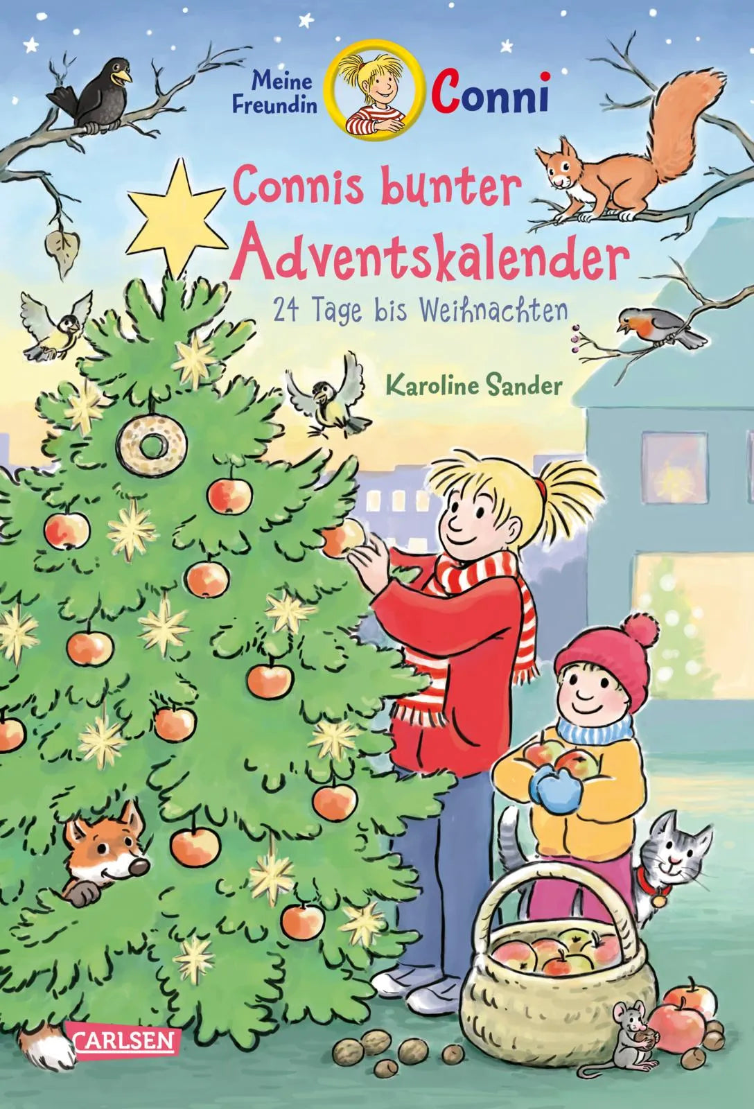 Buchcover von 'Meine Freundin Conni - Connis bunter Adventskalender' - Gebundene Ausgabe von Karoline Sander