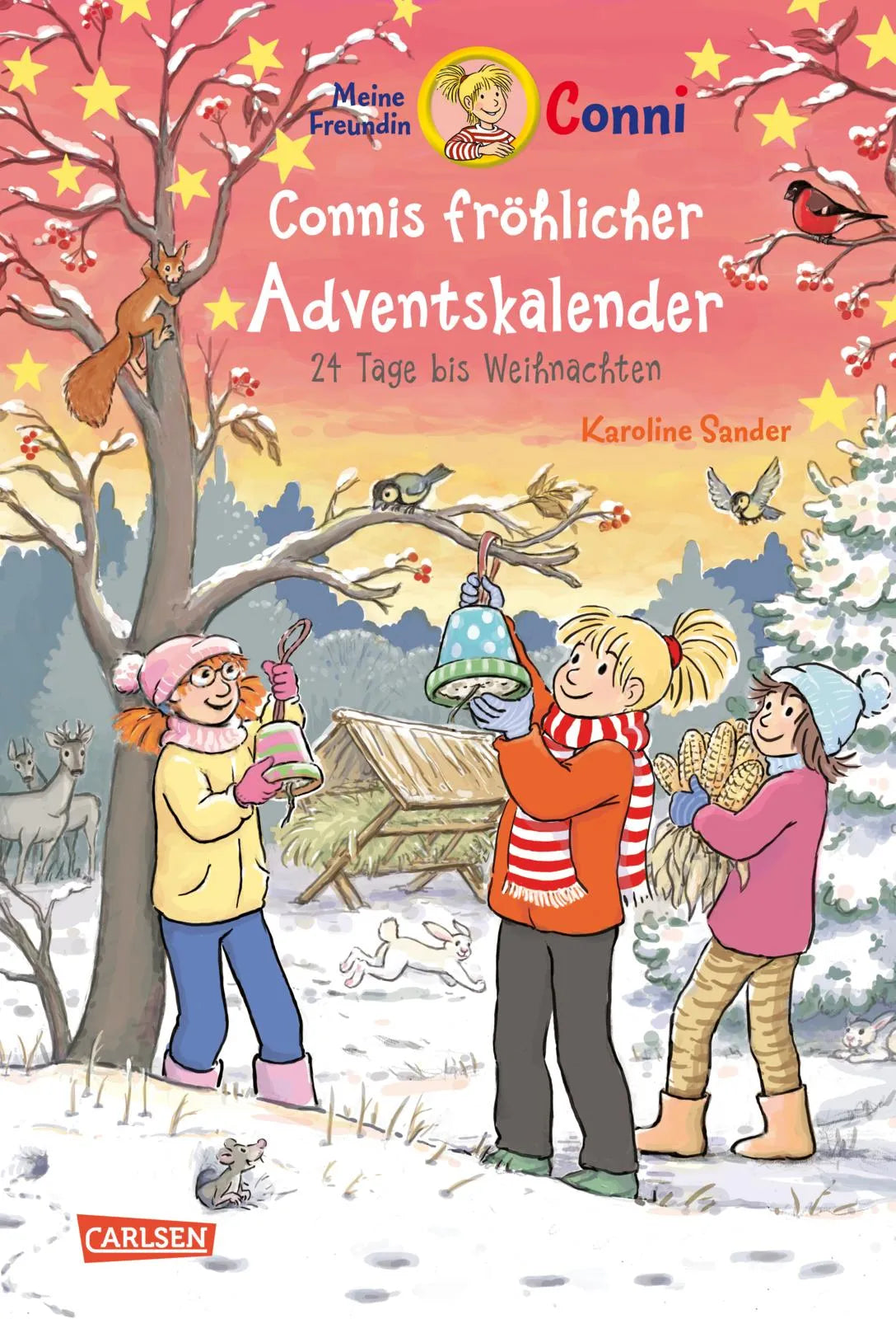 Buchcover von 'Meine Freundin Conni - Connis fröhlicher Adventskalender' - Gebundene Ausgabe von Karoline Sander