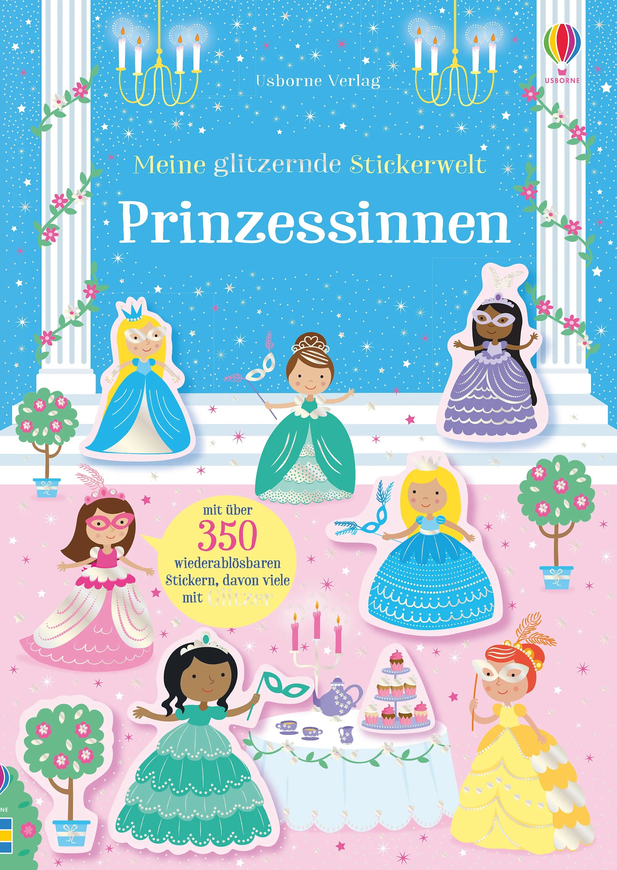 Buchcover von 'Meine glitzernde Stickerwelt: Prinzessinnen' - Taschenbuch von Kirsteen Robson
