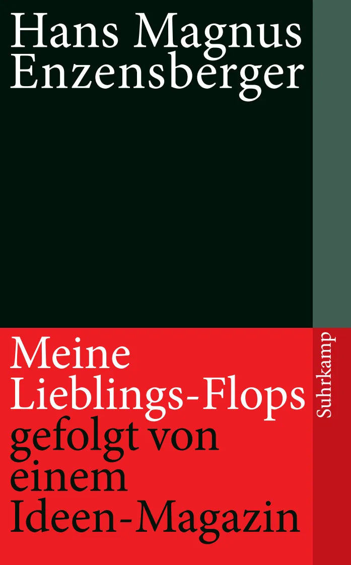 Buchcover von 'Meine Lieblings-Flops, gefolgt von einem Ideen-Magazin' - Taschenbuch von Hans Magnus Enzensberger