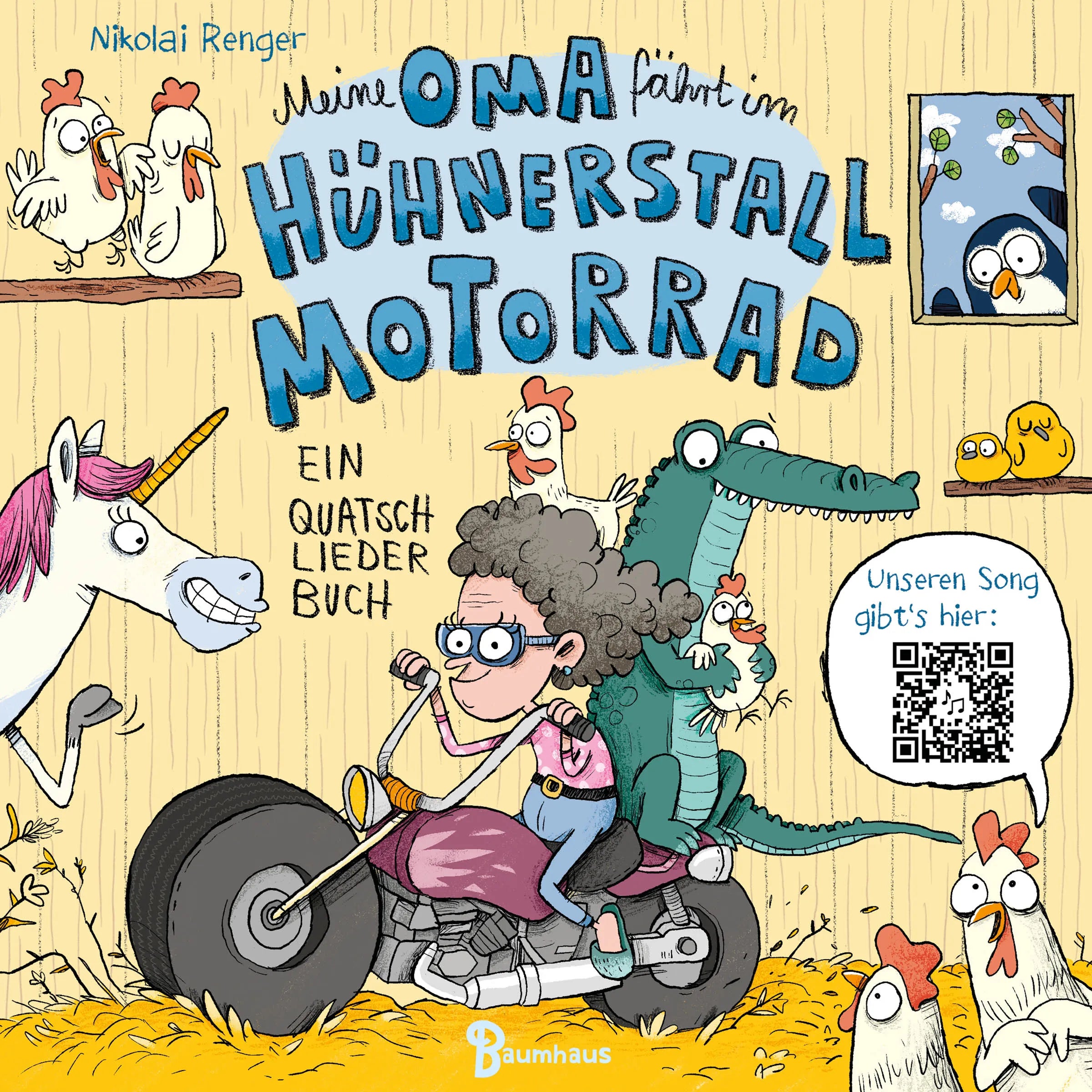 Buchcover von 'Meine Oma fährt im Hühnerstall Motorrad' - Gebundene Ausgabe von Nikolai Renger