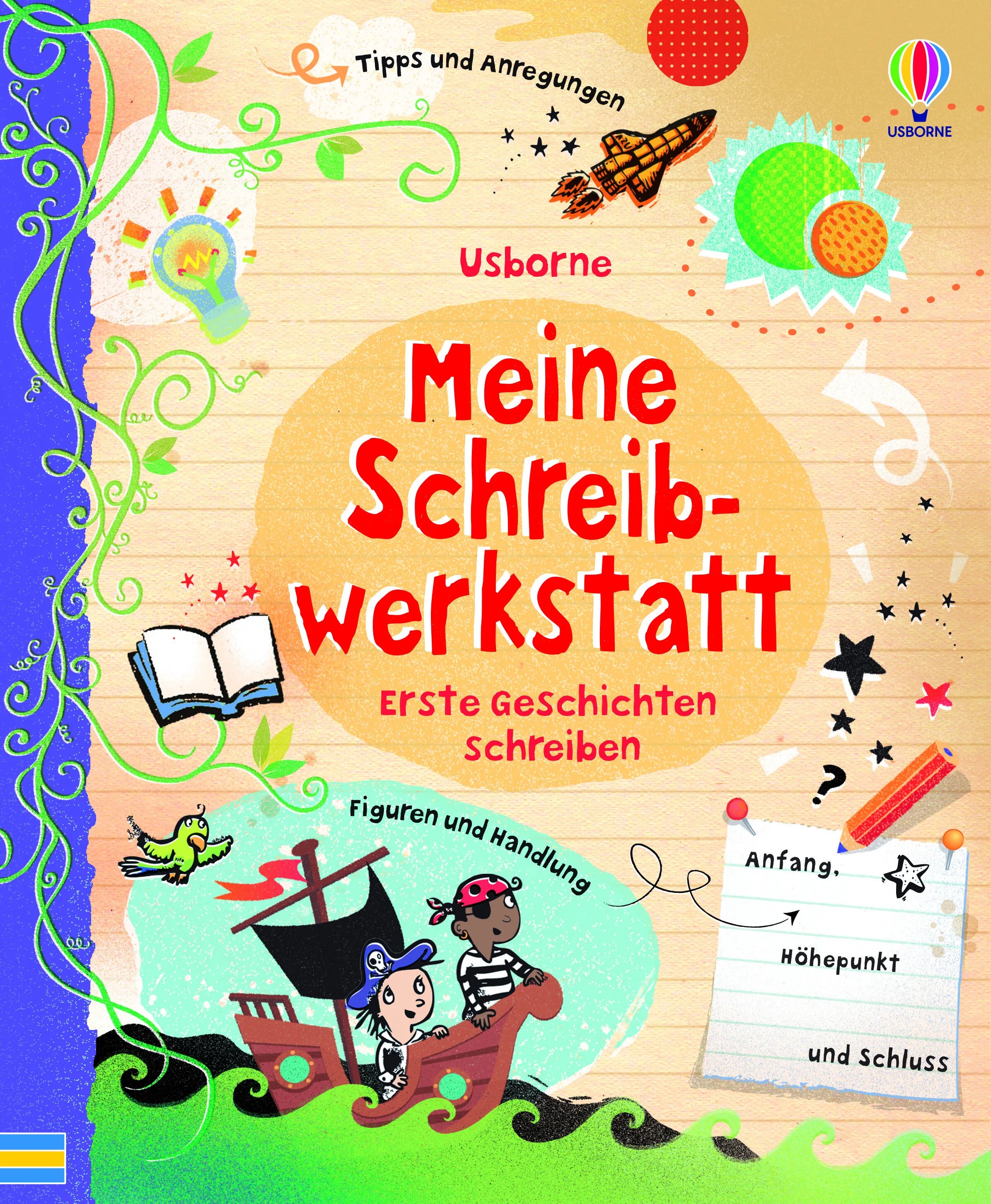 Buchcover von 'Meine Schreibwerkstatt' - Gebundene Ausgabe von Louie Stowell