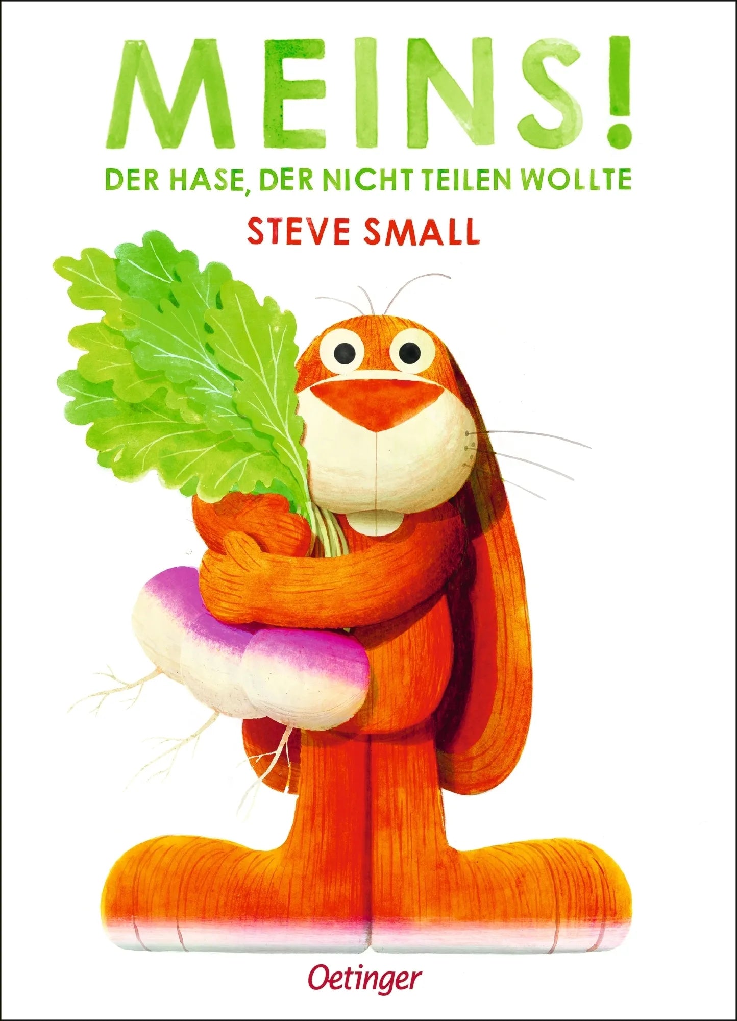 Buchcover von 'Meins! Der Hase, der nicht teilen wollte' - Gebundene Ausgabe von Steve Small