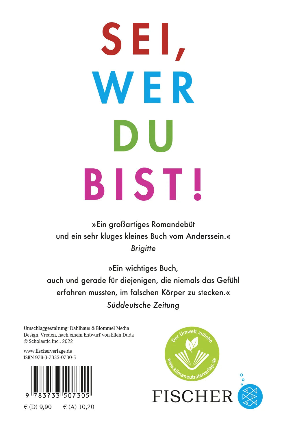Buchrückseite von 'Melissa' mit Klappentext - Taschenbuch
