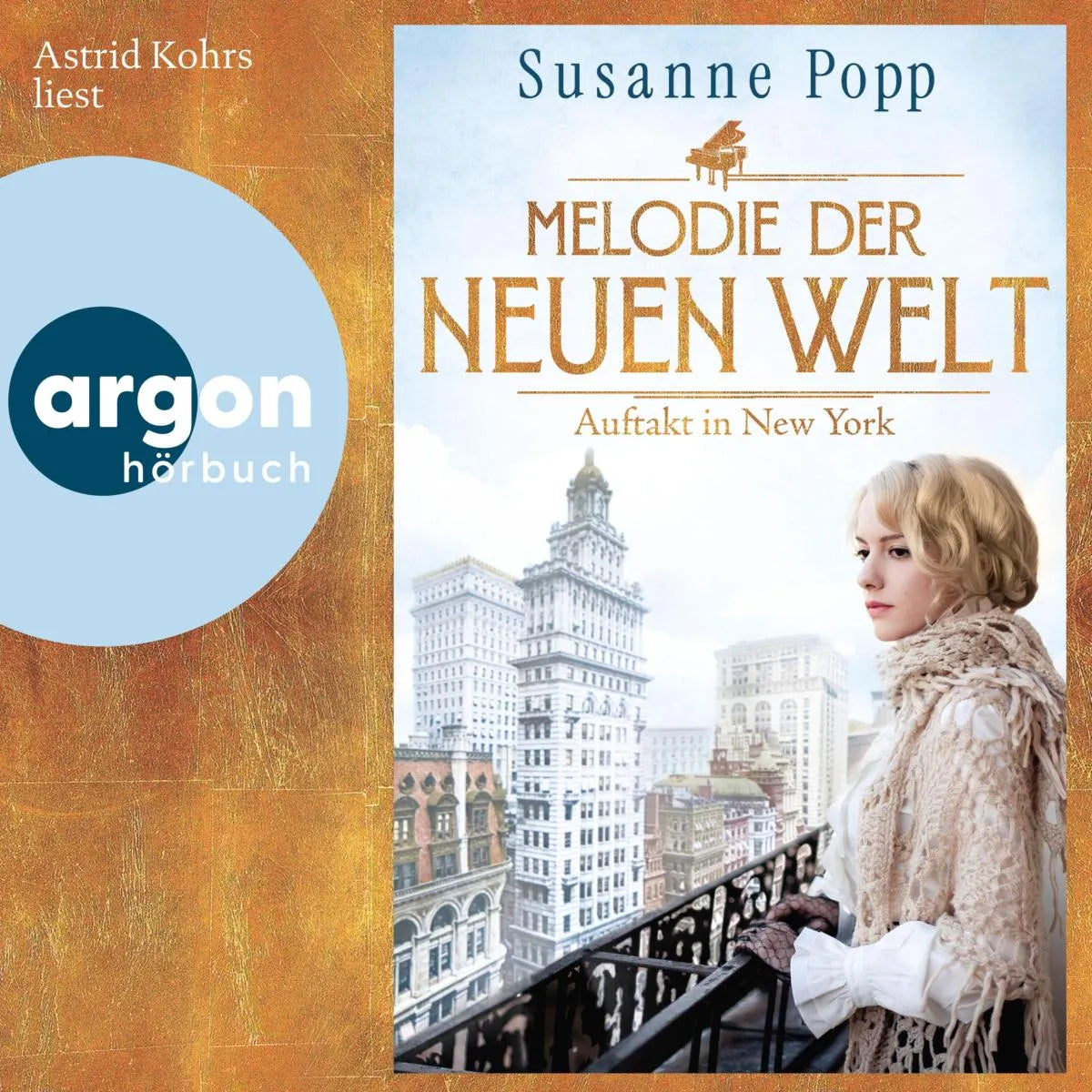 Cover: Melodie der neuen Welt - Auftakt in New York (Hörbuch Download) von Susanne Popp