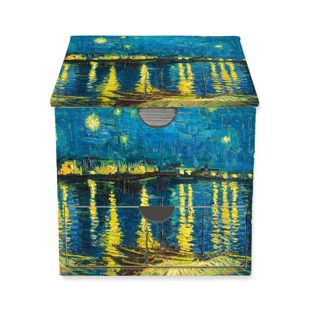 Gesellschaftsspiel: Memo Cube: Vincent van Gogh, Sternennacht über der Rhone
