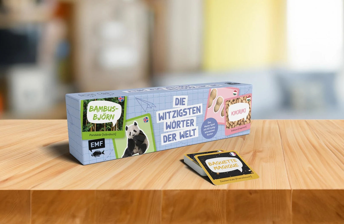 Memo-Spiel: Die witzigsten Wörter der Welt – Ansicht