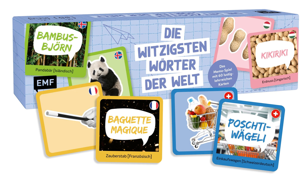 Memospiel: Memo-Spiel: Die witzigsten Wörter der Welt