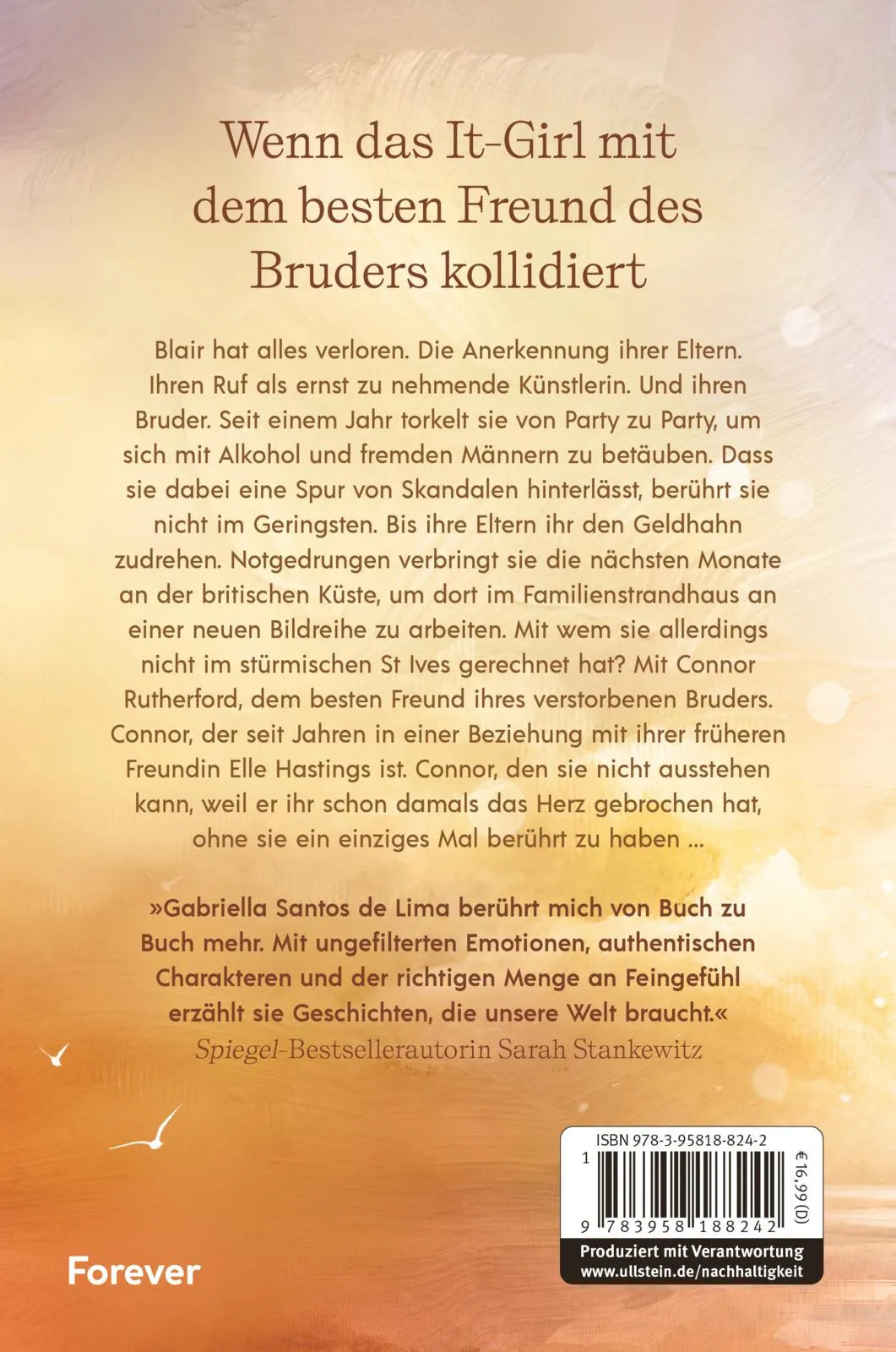 Buchrückseite von 'Memories So Golden Like Us' mit Klappentext - Paperback