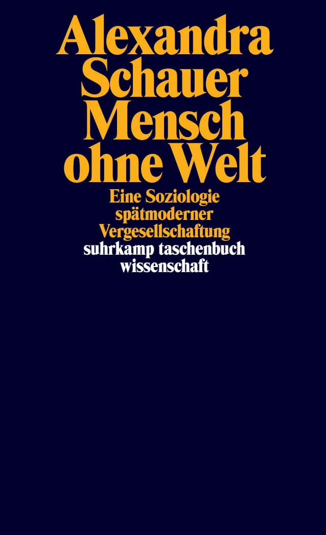 Buchcover von 'Mensch ohne Welt' - Taschenbuch von Alexandra Schauer