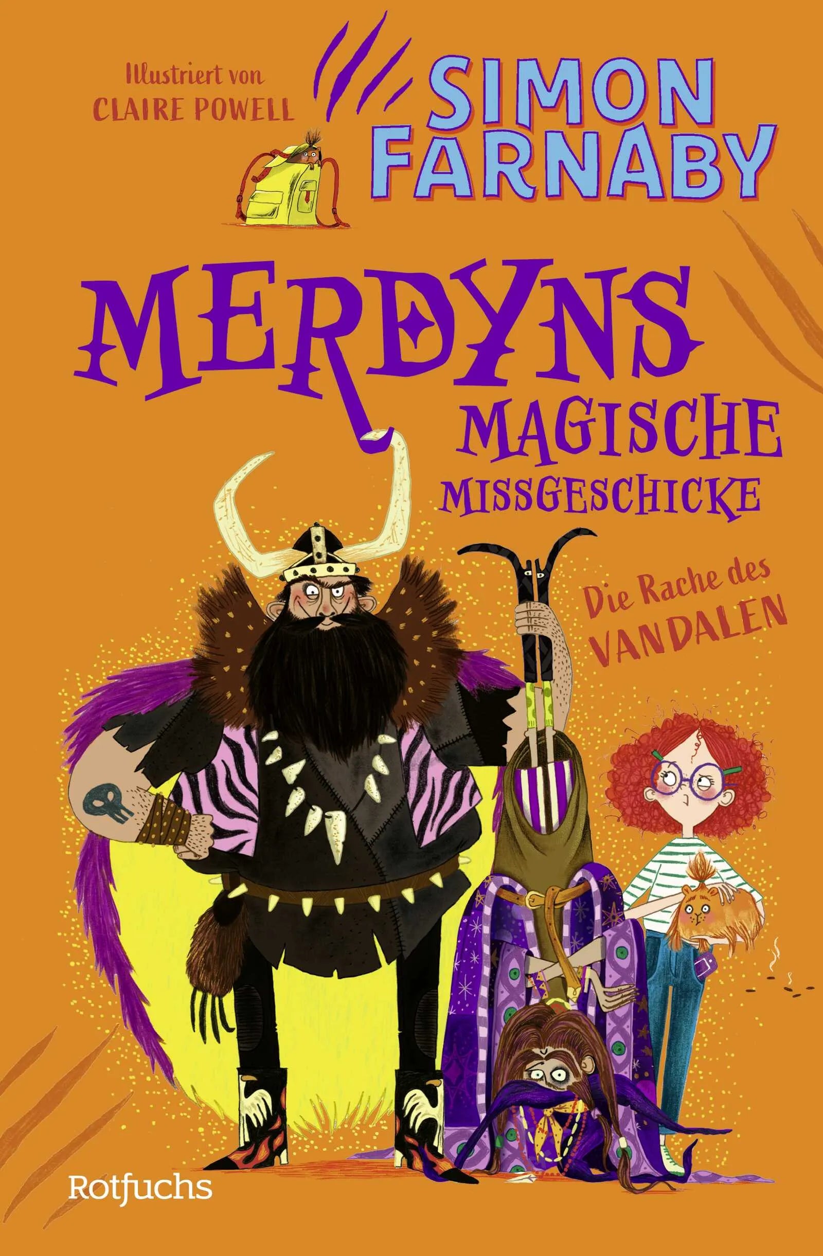 Buchcover von 'Merdyns magische Missgeschicke - Die Rache des Vandalen' - Gebundene Ausgabe von Simon Farnaby